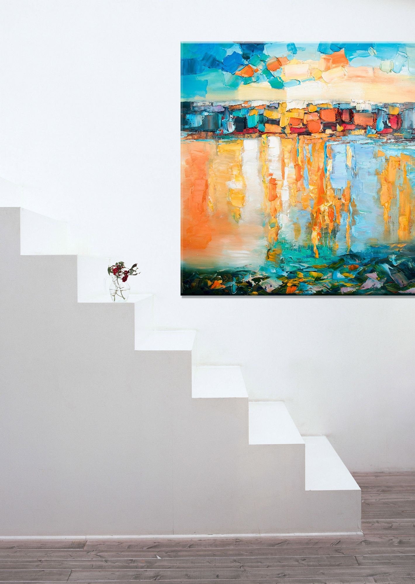 Large Abstract Oil Painting Square, Canvas Art, Paintings On Canvas, Abstract Original Painting Fluid Wall Art Gold, Large Oil Painting