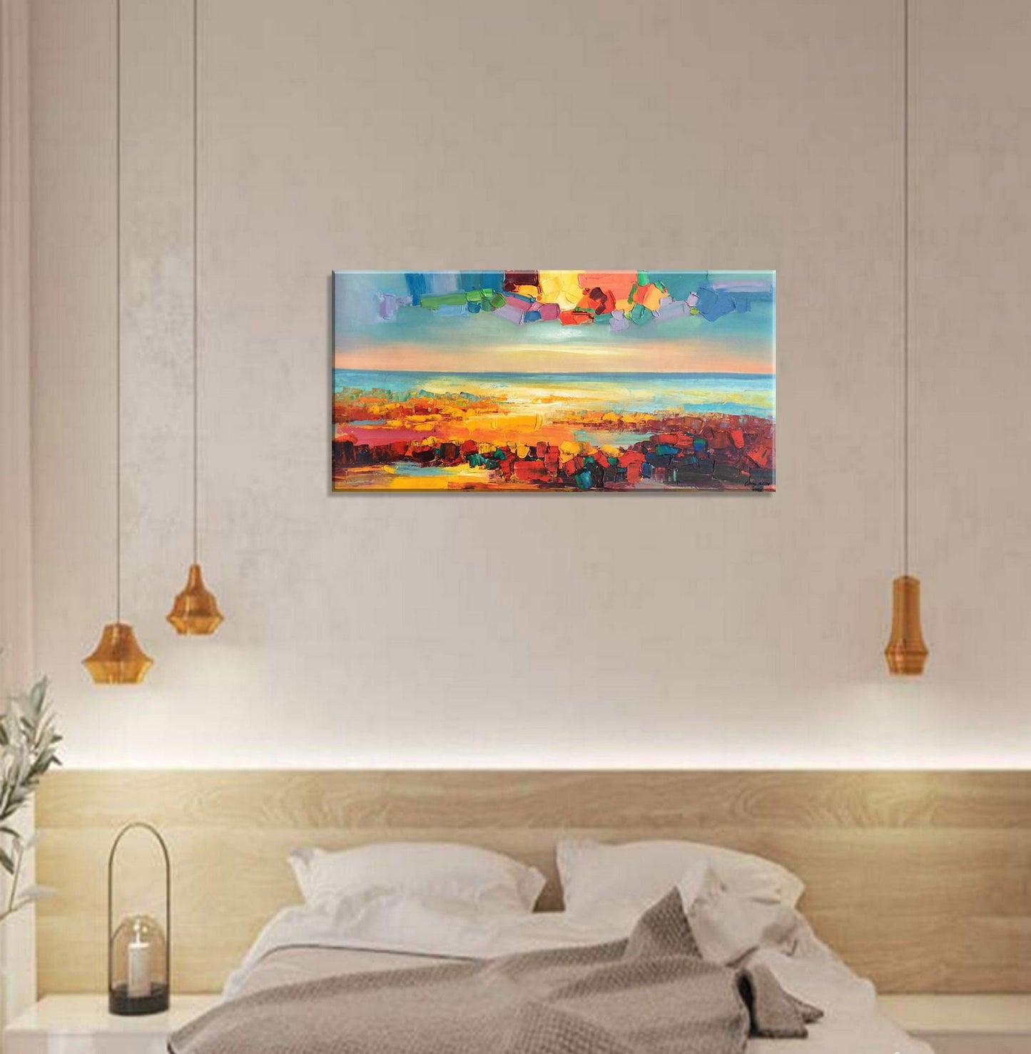 Abstract Landscape Oil Painting, Canvas Painting, Oil Painting, Landscape, Extra Large Painting, Handmade, Contemporary Art, Textured Art