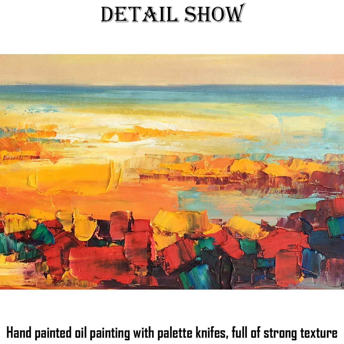 Abstract Landscape Oil Painting, Canvas Painting, Oil Painting, Landscape, Extra Large Painting, Handmade, Contemporary Art, Textured Art