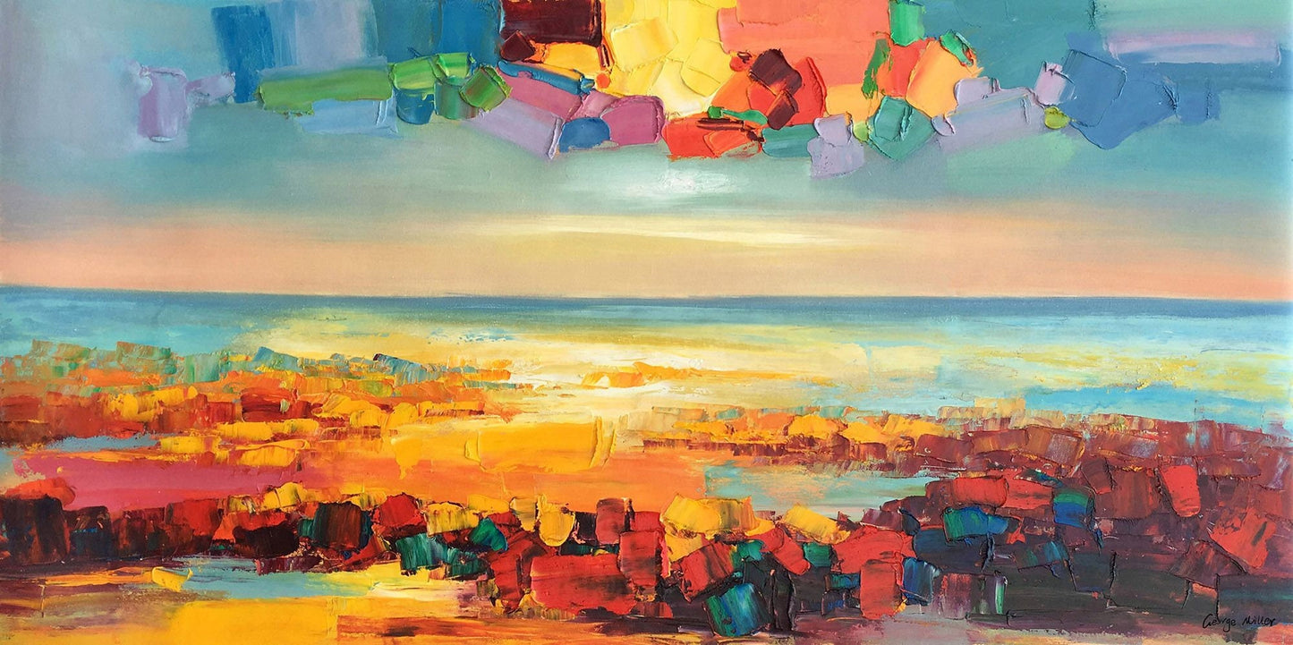 Abstract Landscape Oil Painting, Canvas Painting, Oil Painting, Landscape, Extra Large Painting, Handmade, Contemporary Art, Textured Art