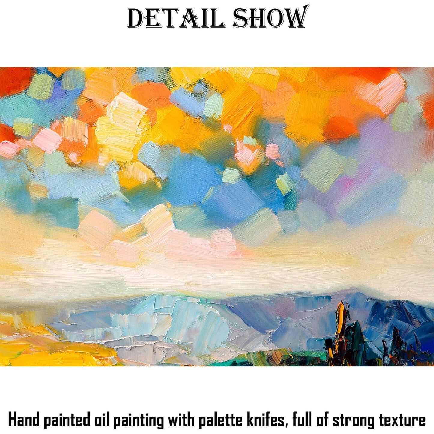 Oil Painting Original, Contemporary Art, Coffee Wall Art, Large Abstract Painting, Original Landscape Oil Paintings, Art Decor, Canvas Art
