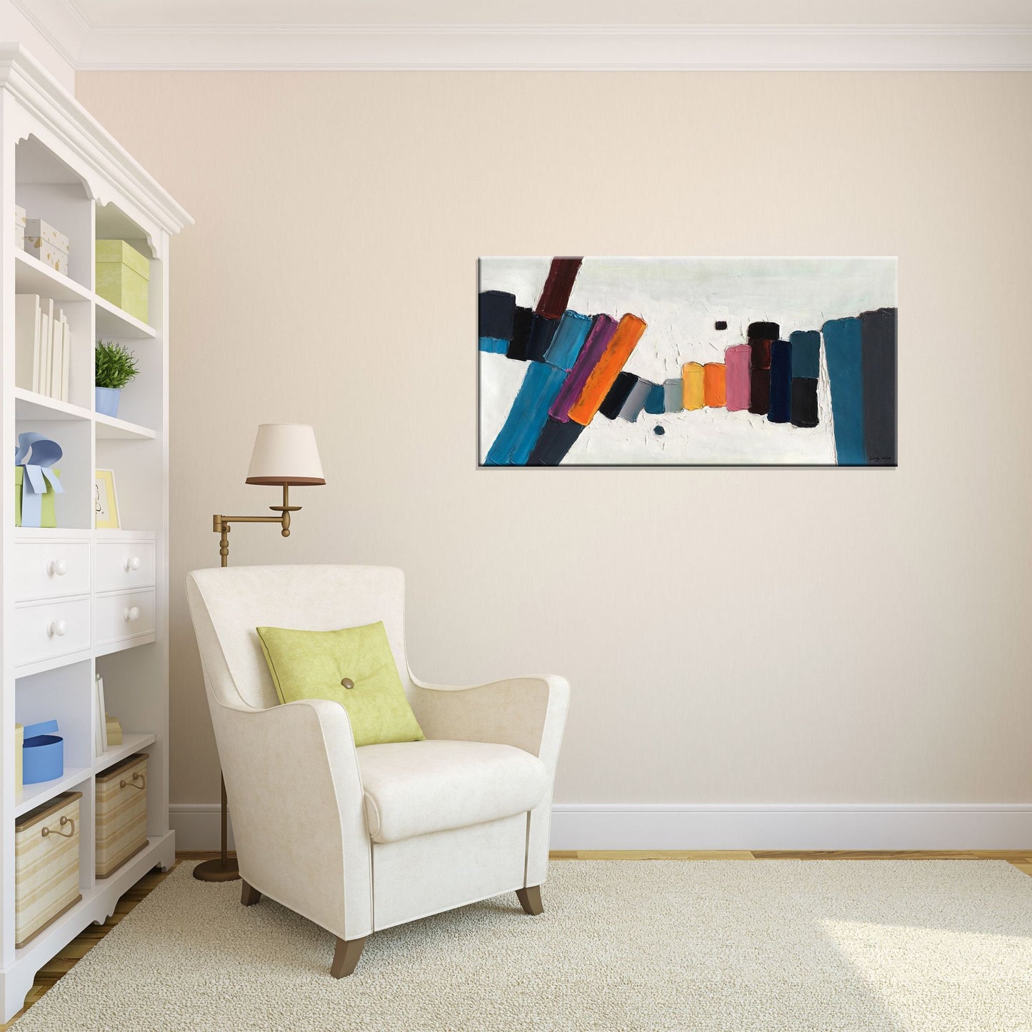 Abstract Painting Minimalist Black And White, Canvas Wall Art, Oil Painting, Large Canvas Art, Modern Painting, Impasto Oil Painting
