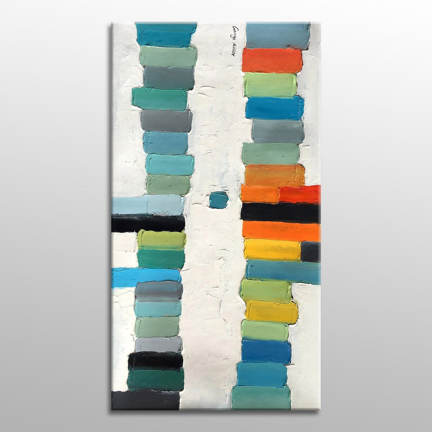 Original Oil Painting, Abstract Black and White Contemporary Painting, Canvas Wall Art, Canvas Art, Large Abstract Art, Livingroom Art