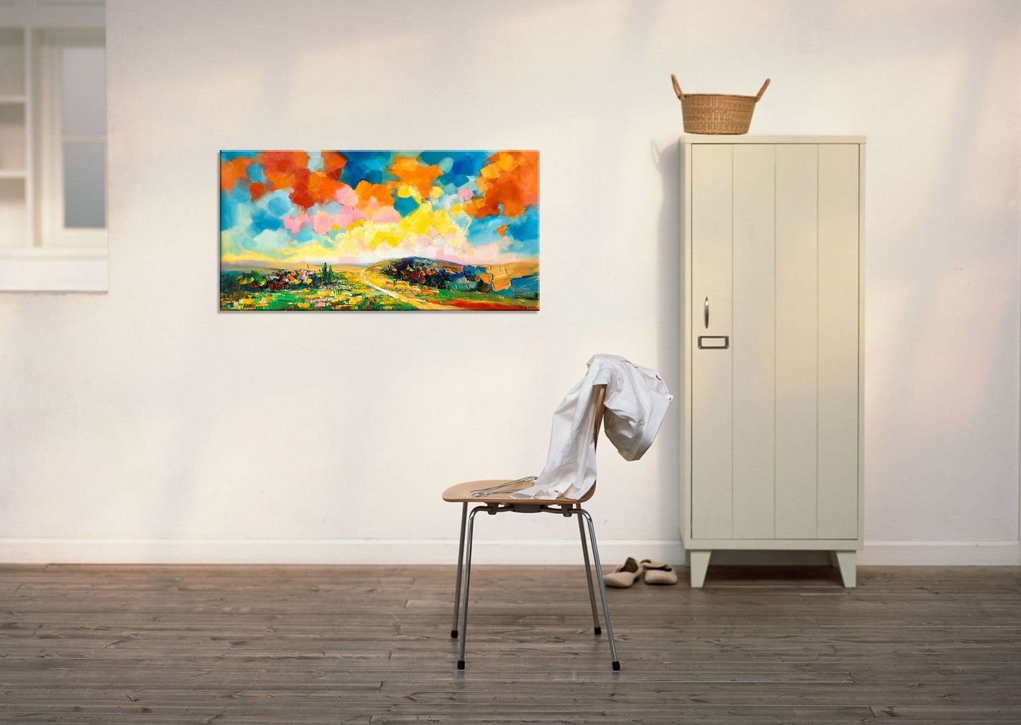 Abstract Landscape Oil Painting, Canvas Art, Paintings On Canvas, Landscape Painting, Large Canvas Art, Handmade, Contemporary, Textured Art