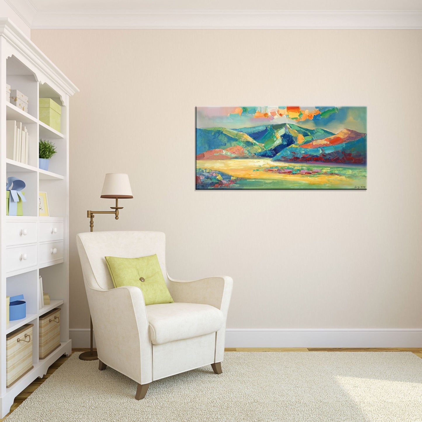 Abstract Landscape Oil Painting, Artwork, Paintings On Canvas, Abstract Landscape, Large Painting, Impressionist Art, Texture Painting
