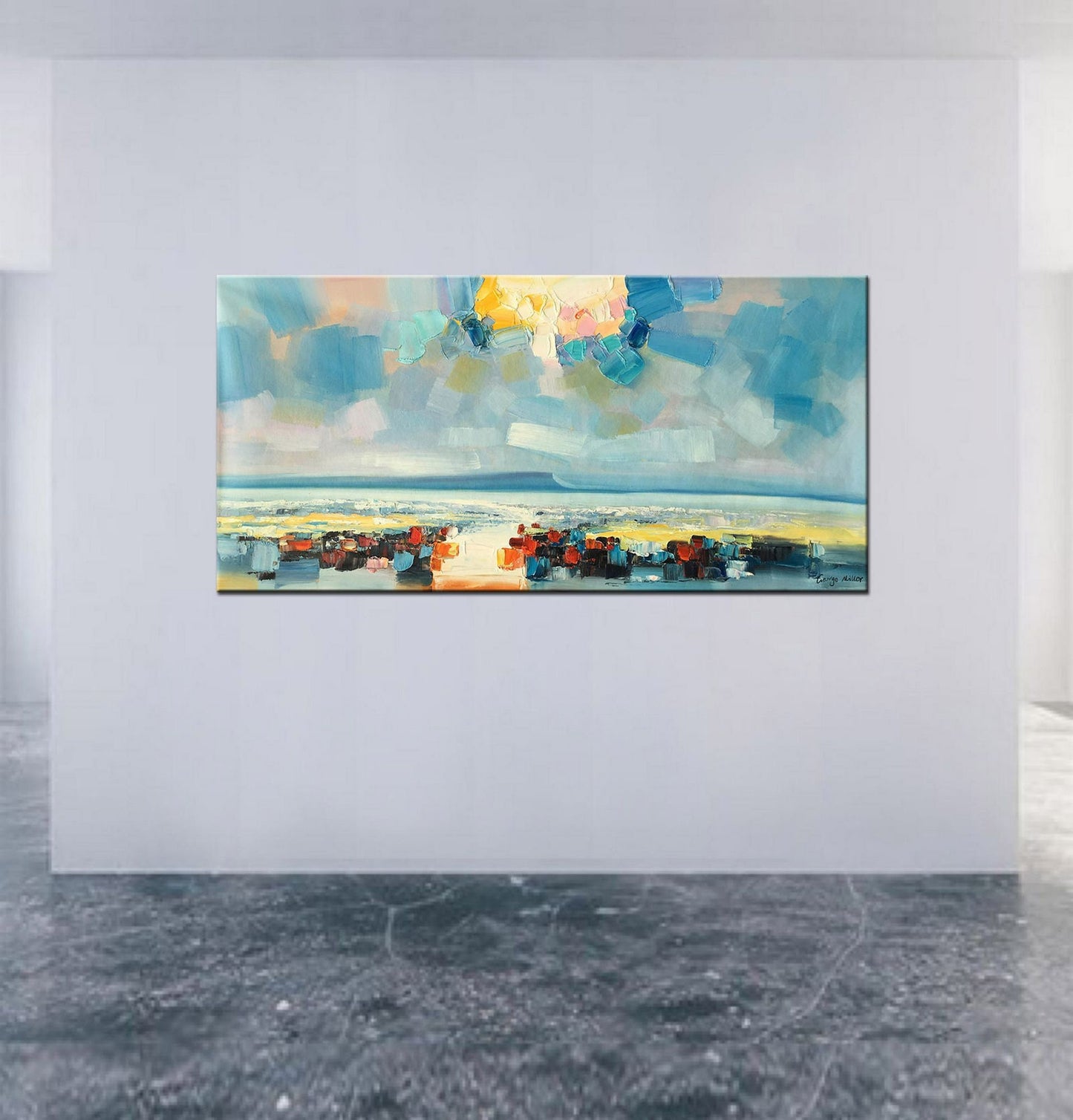 Original Painting, Large Abstract Painting, Canvas Art, Living Room Art, Modern Art, Modern Wall Art, Landscape Painting, Oil Painting