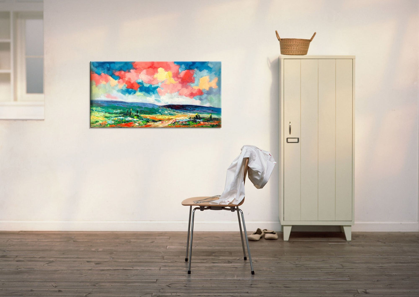 Large Oil Painting, Original Abstract Art, Large Wall Art Painting, Abstract Canvas Painting, Original Oil Painting Landscape, Tuscany Art