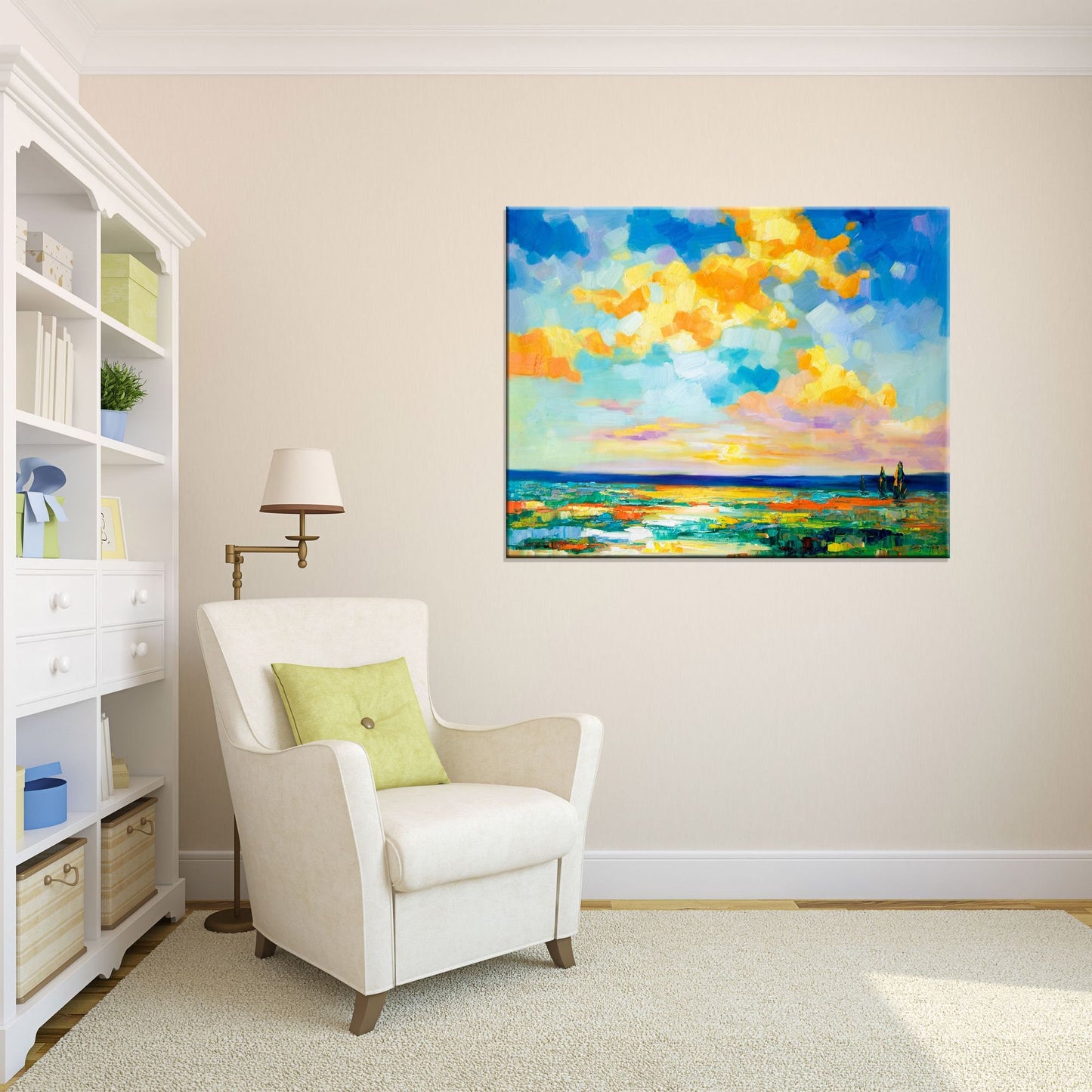Oil Painting Abstract Landscape, Modern Wall Art, Large Art, Original Artwork, Original Landscape Oil Paintings, Contemporary Painting