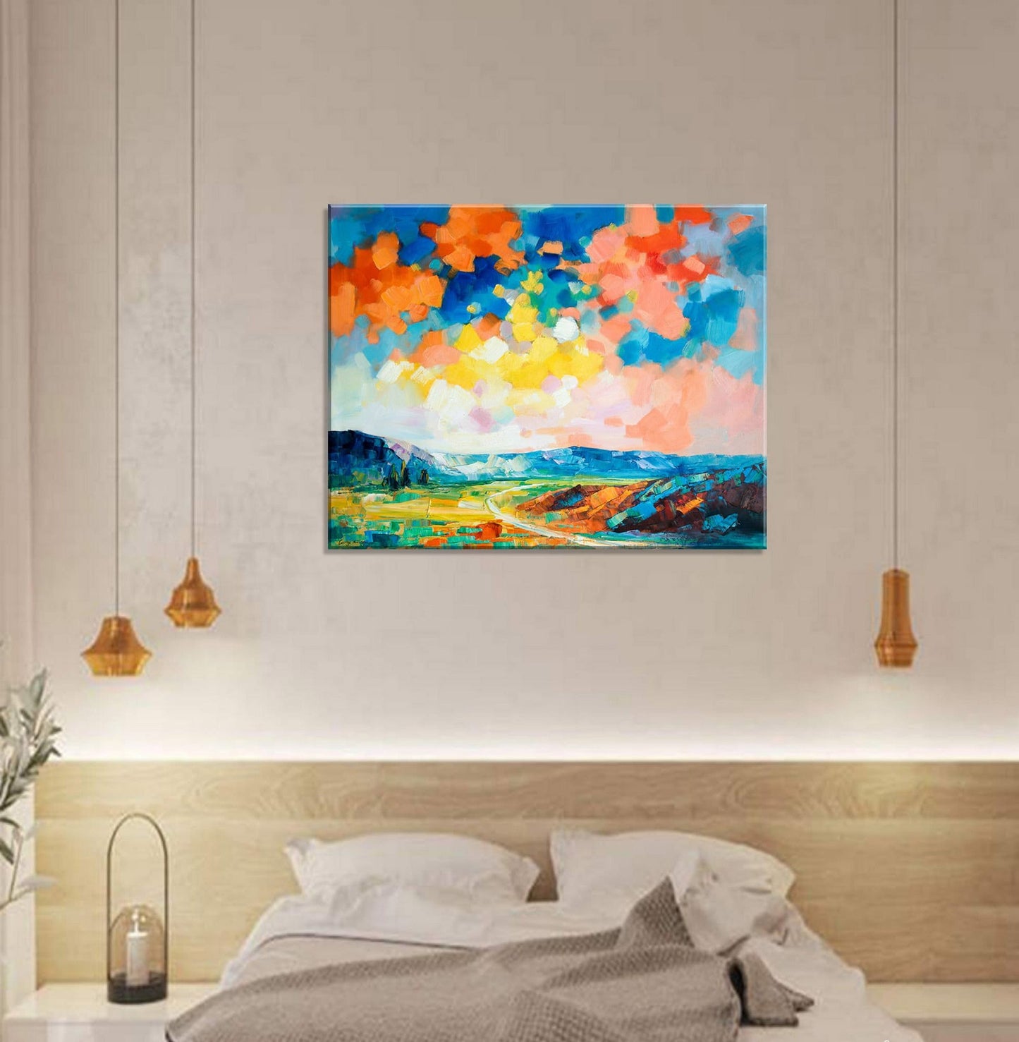Abstract Oil Painting, Landscape Oil Painting, Large Wall Art, Canvas Art, Decor, Original Oil Painting, Contemporary Art, Large Painting