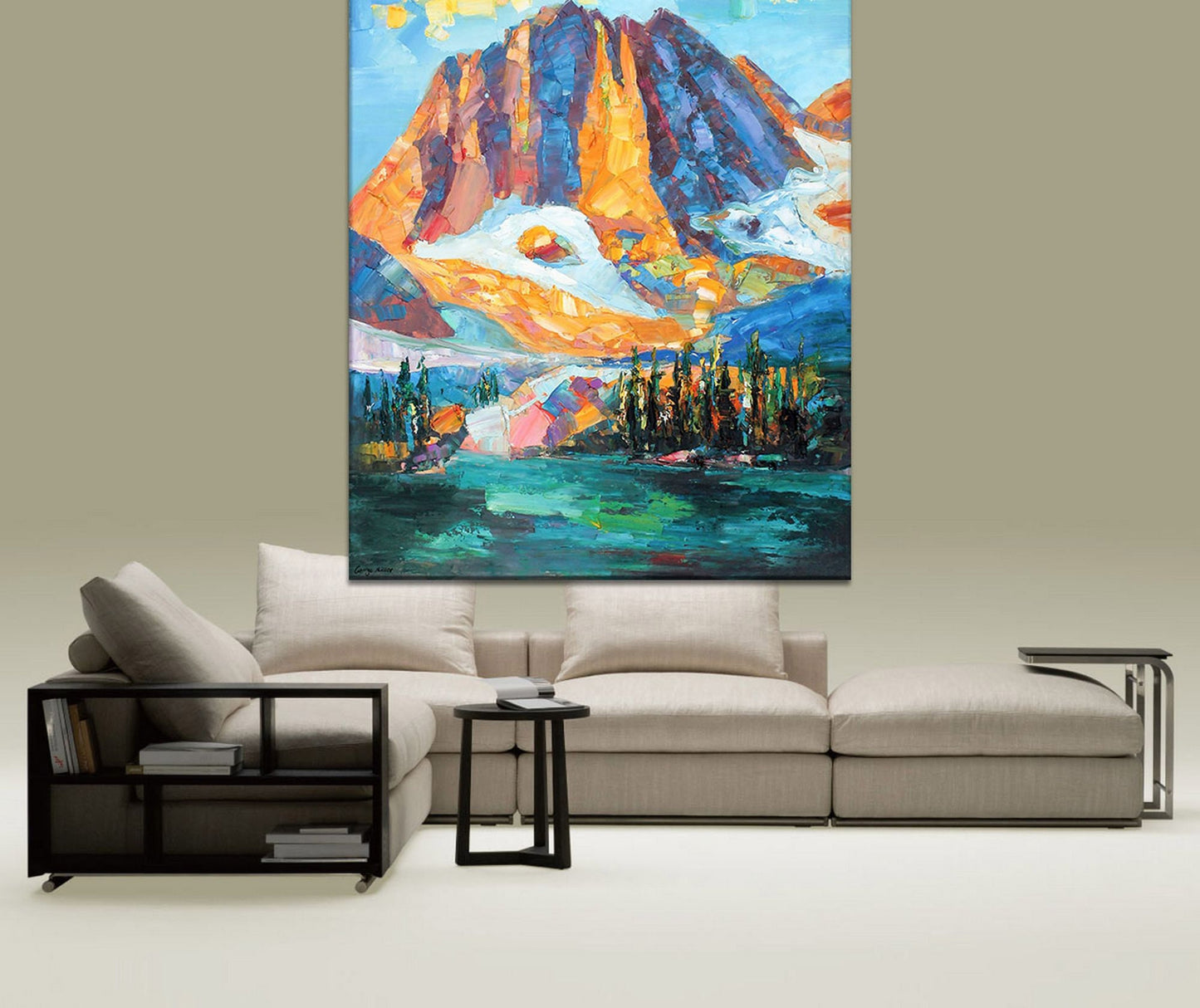 Landscape Oil Painting, Large Wall Art Canvas, Painting Abstract, Large Abstract Art, Original Abstract Painting, Abstract Canvas Painting