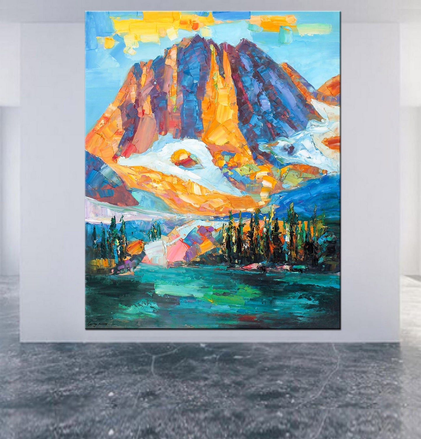 Landscape Oil Painting, Large Wall Art Canvas, Painting Abstract, Large Abstract Art, Original Abstract Painting, Abstract Canvas Painting