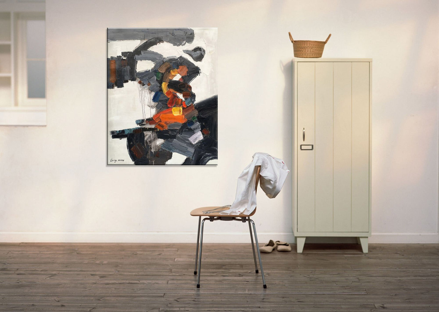 Abstract Wall Art Black and White, Abstract Painting, Modern Painting, Original Abstract Painting, Wall Decor, Large Abstract Painting