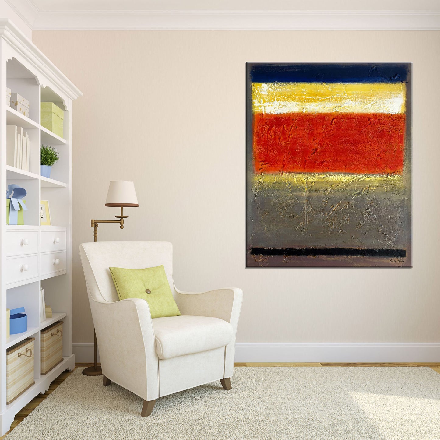 Large Original Abstract Oil Painting, Wall Hanging, Large Art, Contemporary Painting, Abstract Oil Painting, Canvas Art, Powder Room Art