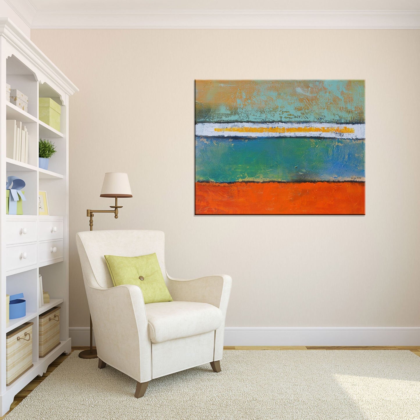 Large Minimalist Abstract Painting, Mark Rothko Art, Canvas Art, Abstract Painting, Large Abstract Art, Modern Painting, Large Wall Art