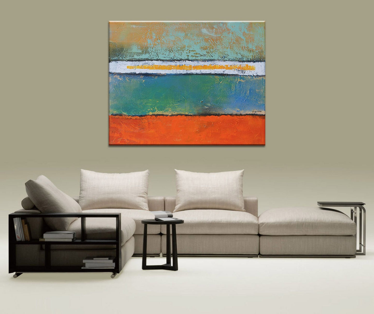 Large Minimalist Abstract Painting, Mark Rothko Art, Canvas Art, Abstract Painting, Large Abstract Art, Modern Painting, Large Wall Art