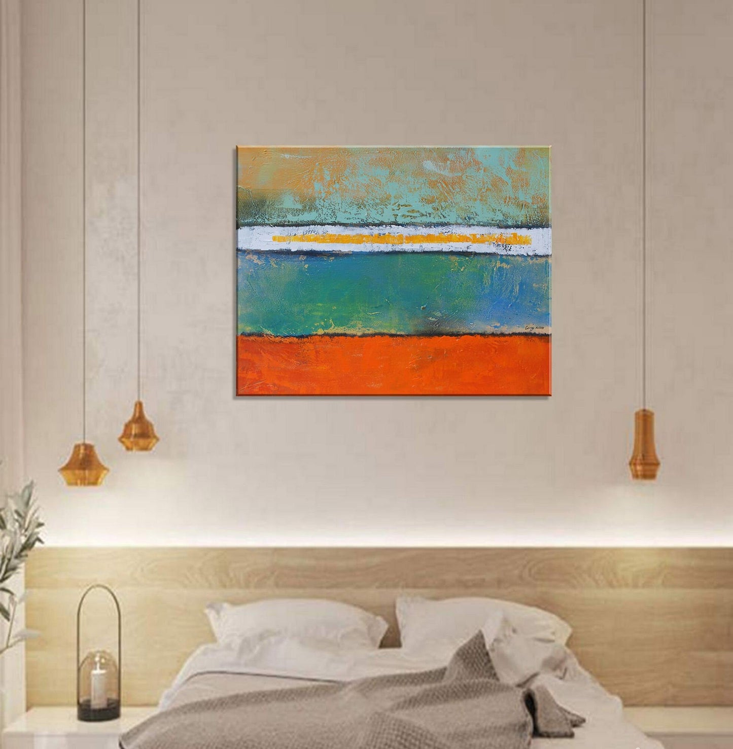 Large Minimalist Abstract Painting, Mark Rothko Art, Canvas Art, Abstract Painting, Large Abstract Art, Modern Painting, Large Wall Art
