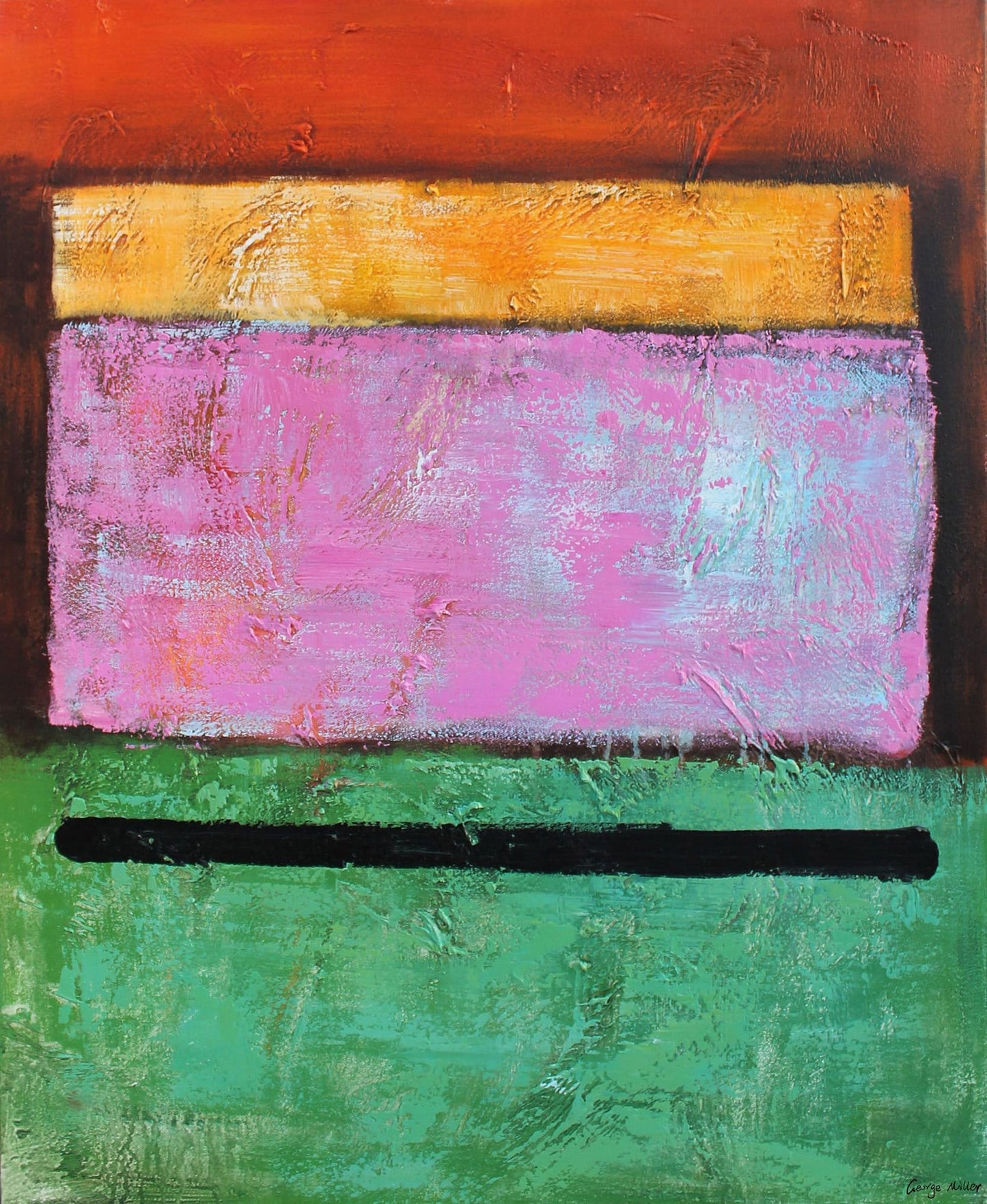 Large Abstract Painting Minimalist Art By George Miller, Canvas Art, Paintings On Canvas,Hand Painted, Contemporary Art, Textured Art