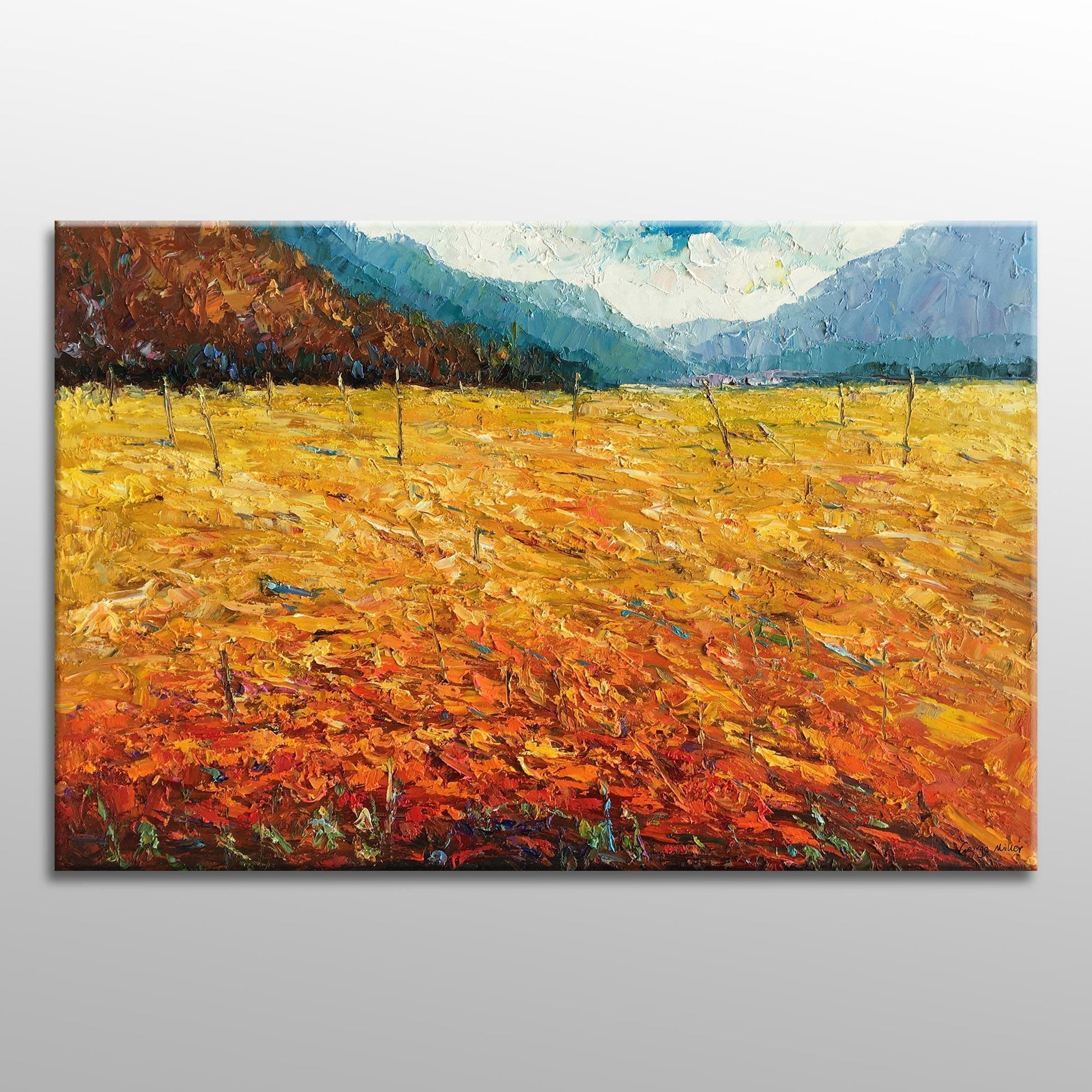 Large Art, Landscape Painting, Abstract Art, Wall Art, Canvas Art, Oil Painting Original, Palette Knife Painting, Large Canvas Wall Art