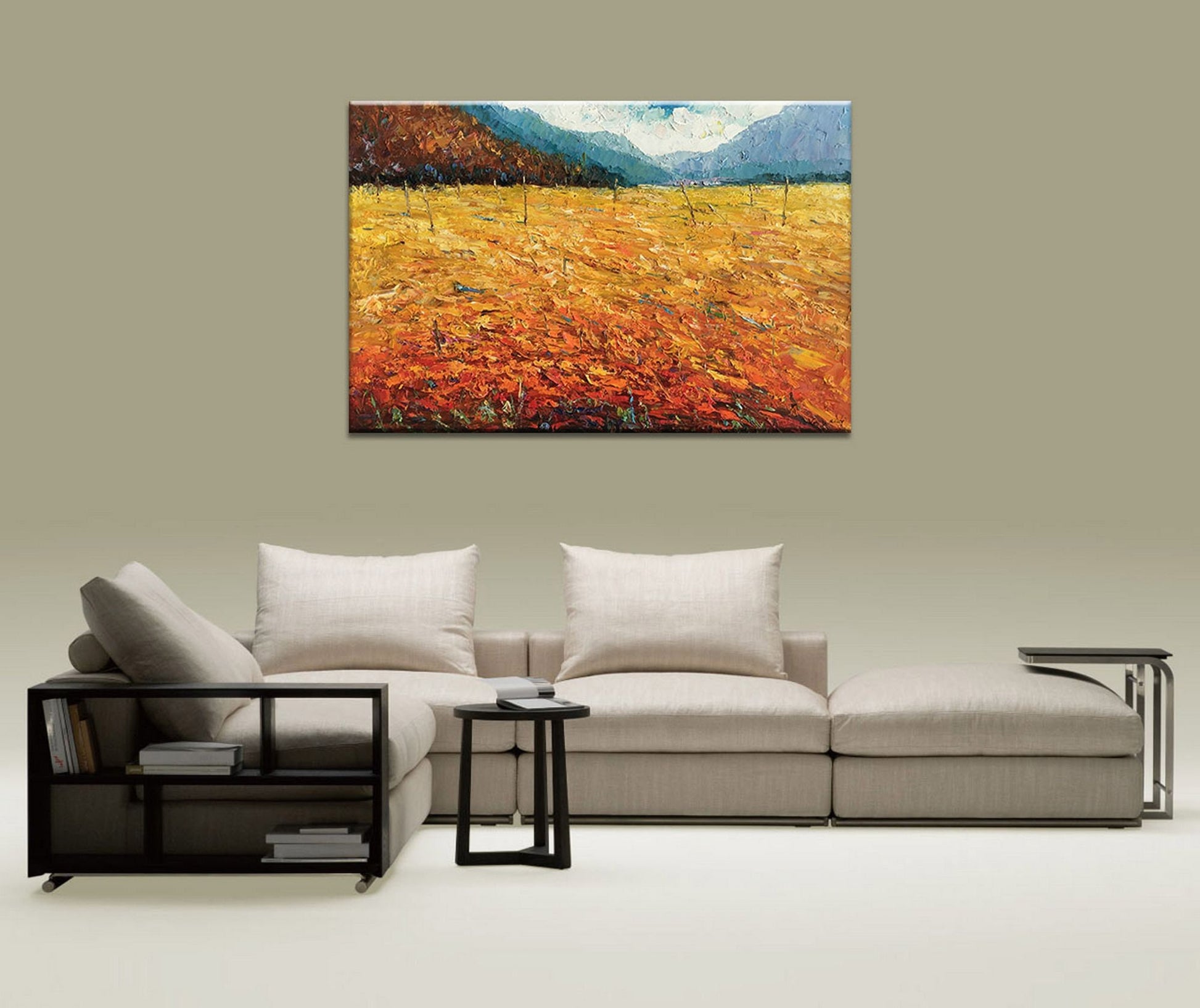 Large Art, Landscape Painting, Abstract Art, Wall Art, Canvas Art, Oil Painting Original, Palette Knife Painting, Large Canvas Wall Art