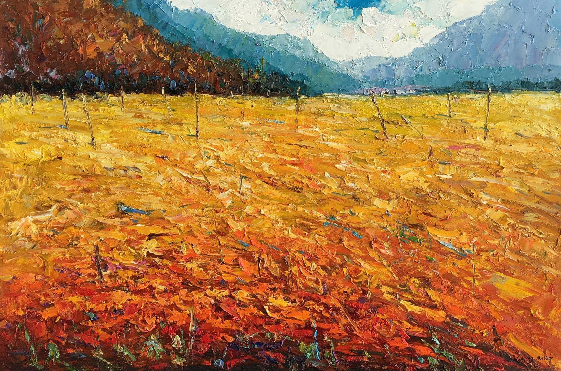 Large Art, Landscape Painting, Abstract Art, Wall Art, Canvas Art, Oil Painting Original, Palette Knife Painting, Large Canvas Wall Art