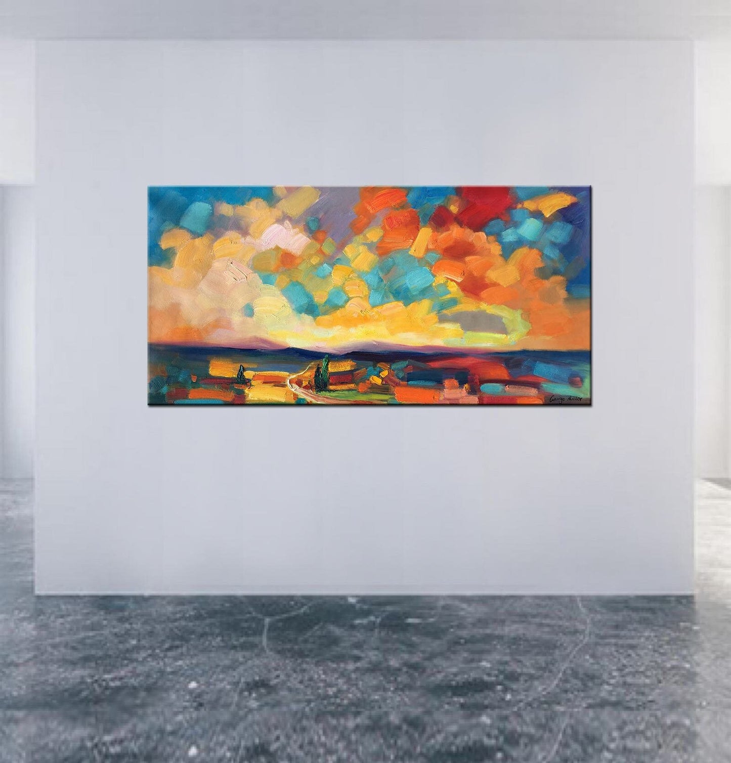 Landscape Painting, Wall Decor, Canvas Painting, Large Canvas Wall Art, Original Abstract Art, Large Oil Painting, Contemporary Painting