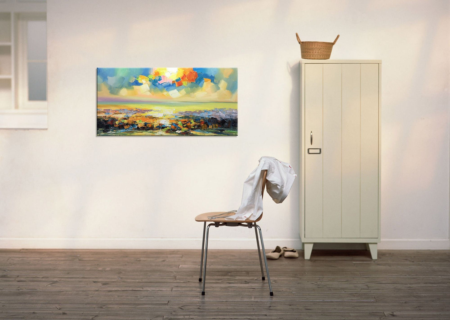 Rustic Living Room Decor, Original Art, Large Landscape Painting, Wall Decor, Large Abstract Painting, Canvas Painting Abstract Oil Painting