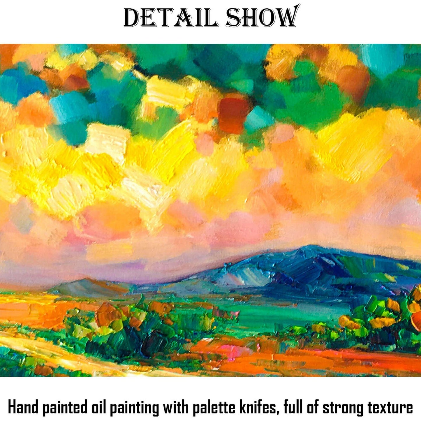 Abstract Landscape Oil Painting, Oil Painting Original, Living Room Decor, Large Painting, Abstract Art, Canvas Wall Decor, Modern Painting