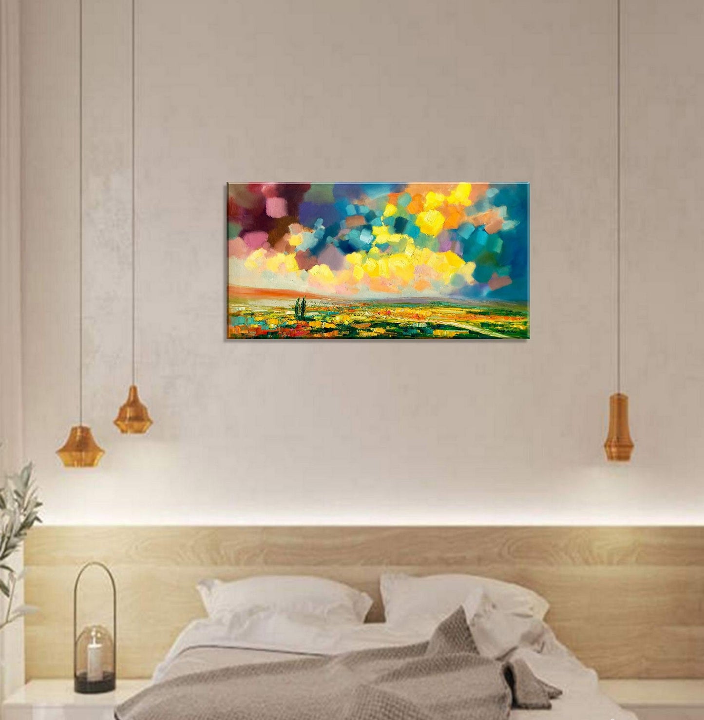 Original Landscape Oil Paintings, Modern Art, Abstract Canvas Art, Large Art, Abstract Painting, Living Room Wall Art, Large Wall Art Canvas