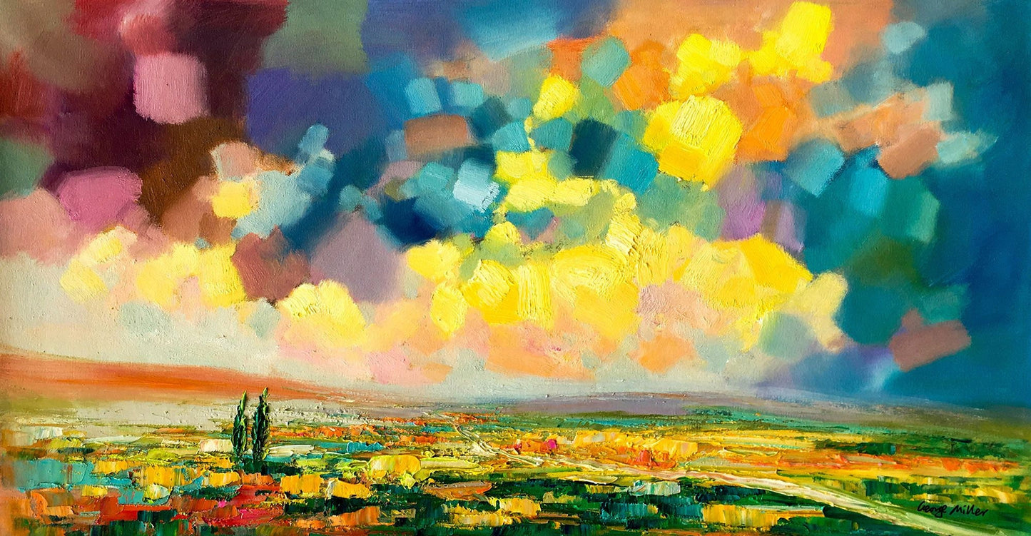 Original Landscape Oil Paintings, Modern Art, Abstract Canvas Art, Large Art, Abstract Painting, Living Room Wall Art, Large Wall Art Canvas