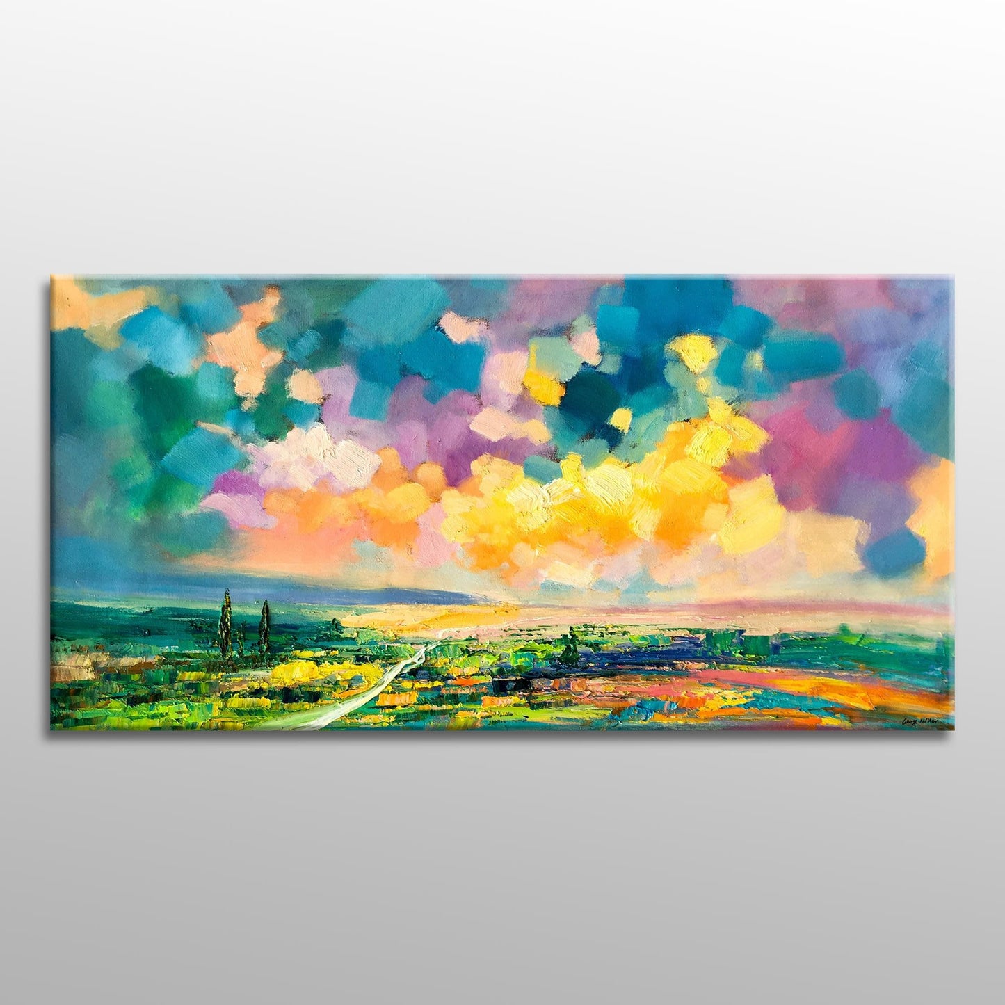 Landscape Painting, Oil Painting Original, Modern Painting, Bedroom Art, Large Wall Art Canvas, Canvas Painting, Large Canvas Painting