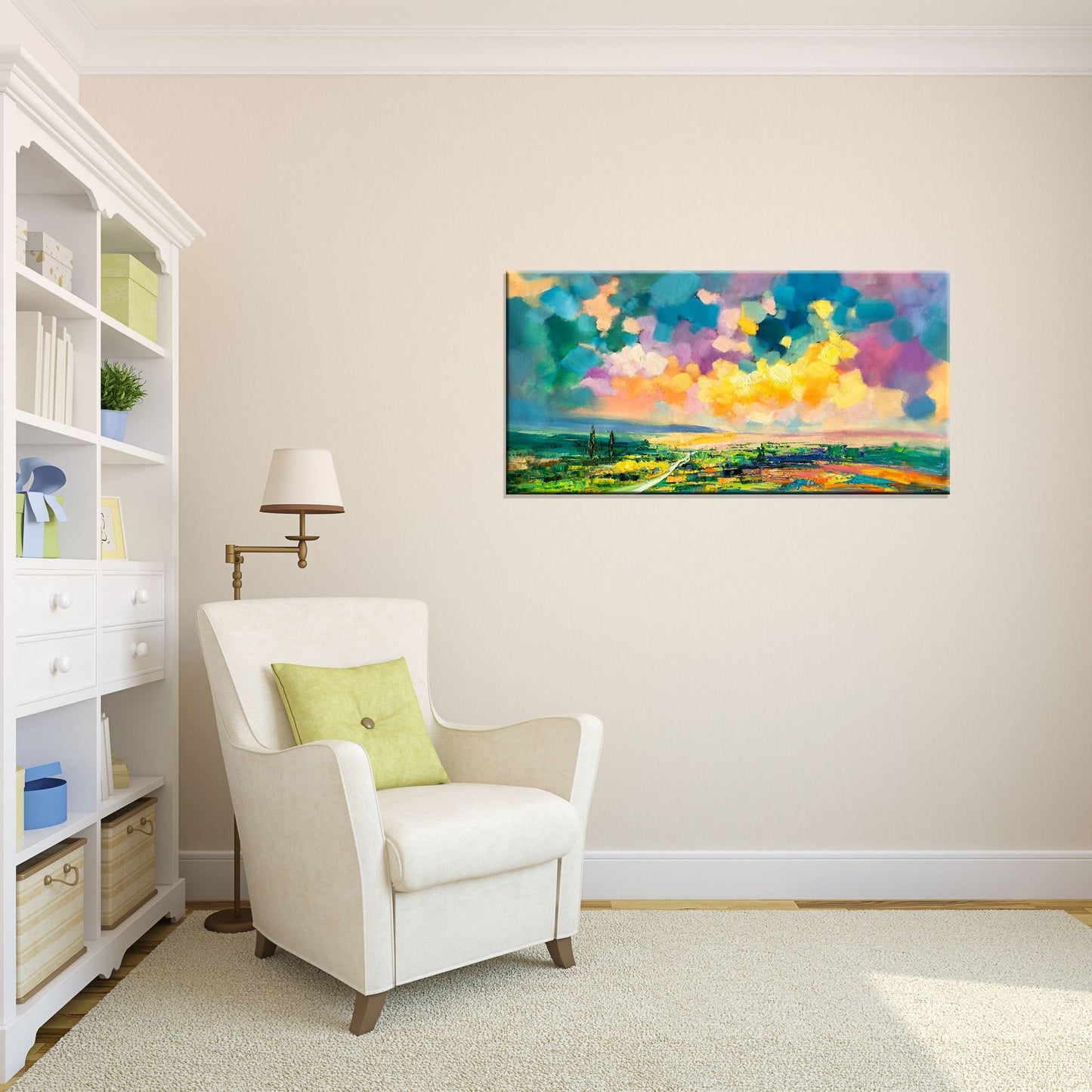 Landscape Painting, Oil Painting Original, Modern Painting, Bedroom Art, Large Wall Art Canvas, Canvas Painting, Large Canvas Painting