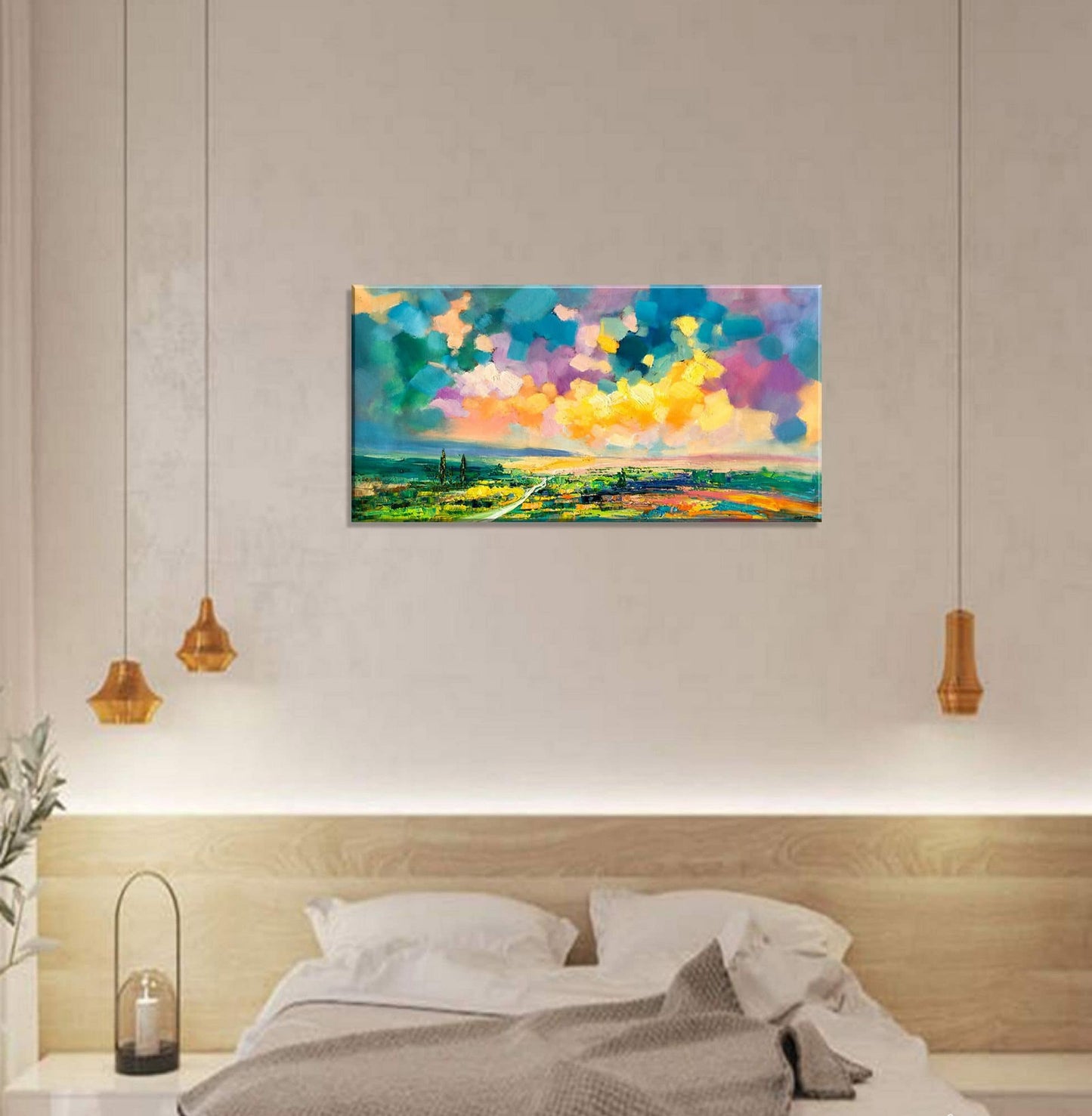 Landscape Painting, Oil Painting Original, Modern Painting, Bedroom Art, Large Wall Art Canvas, Canvas Painting, Large Canvas Painting