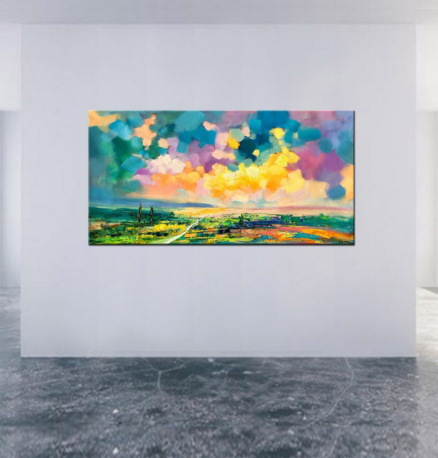 Landscape Painting, Oil Painting Original, Modern Painting, Bedroom Art, Large Wall Art Canvas, Canvas Painting, Large Canvas Painting