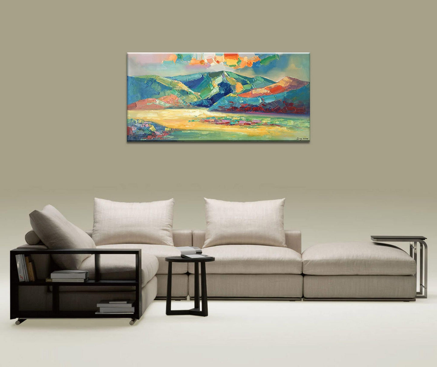 Abstract Landscape Oil Painting, Artwork, Paintings On Canvas, Abstract Landscape, Large Painting, Impressionist Art, Texture Painting