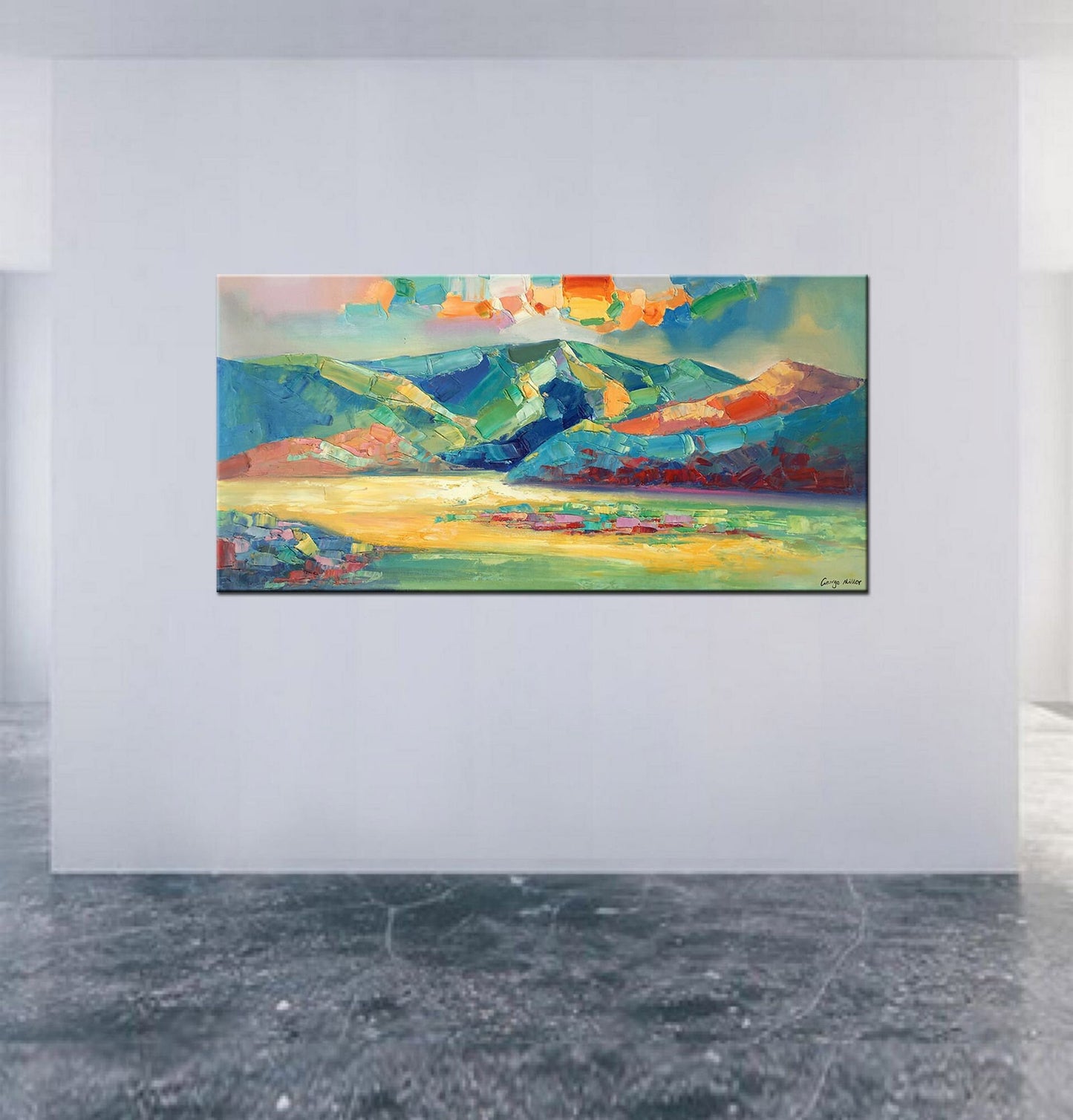 Abstract Landscape Oil Painting, Artwork, Paintings On Canvas, Abstract Landscape, Large Painting, Impressionist Art, Texture Painting