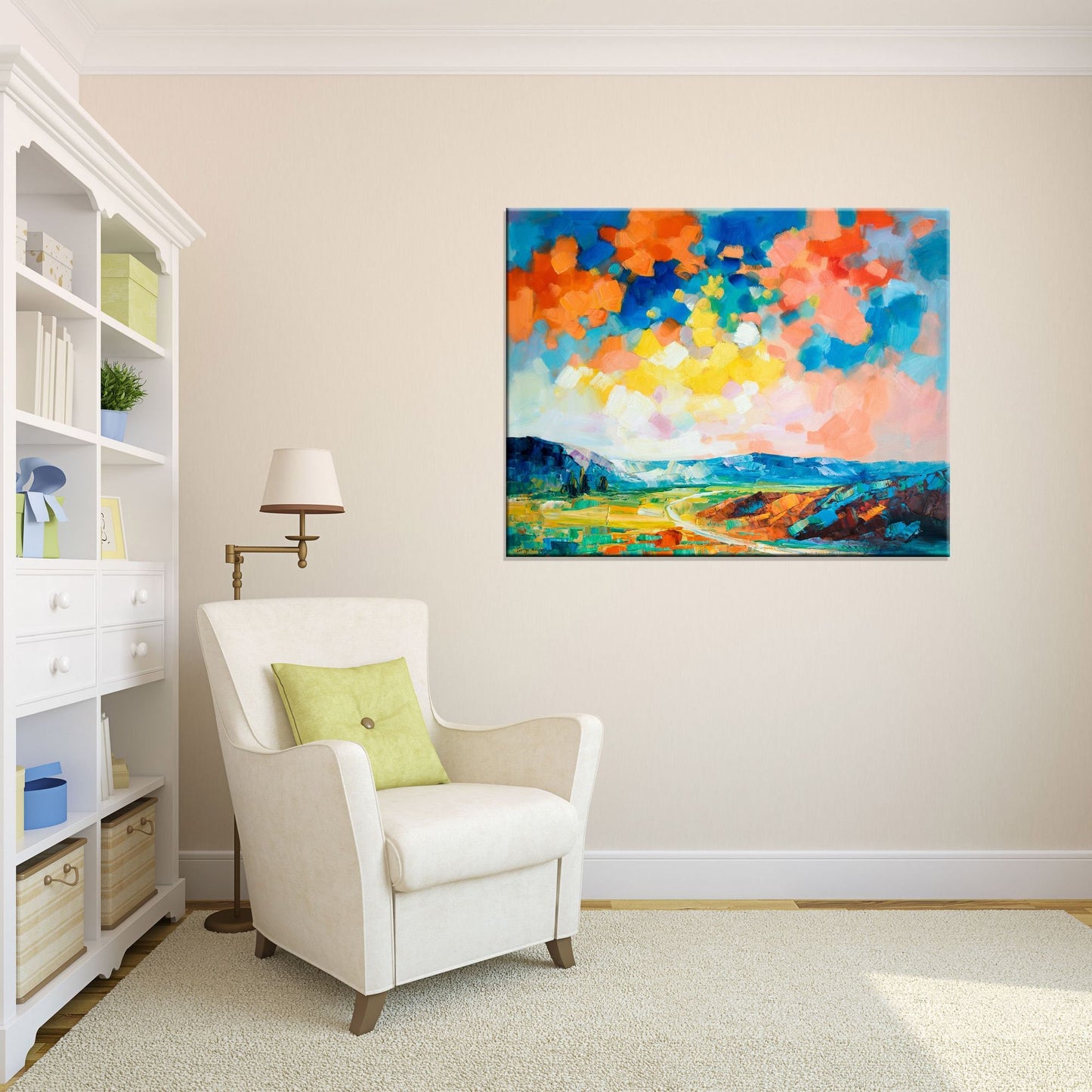 Abstract Oil Painting, Landscape Oil Painting, Large Wall Art, Canvas Art, Decor, Original Oil Painting, Contemporary Art, Large Painting