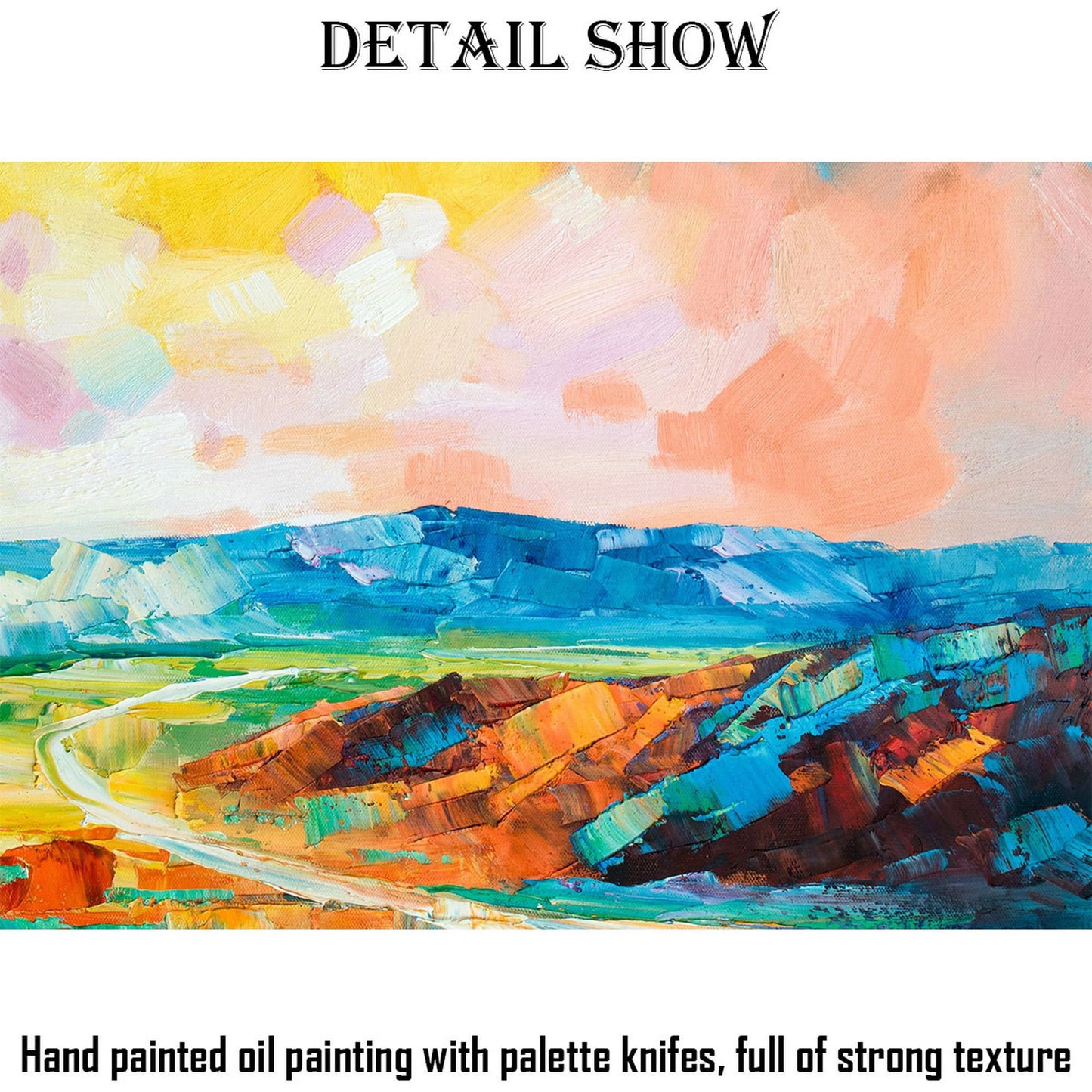 Abstract Oil Painting, Landscape Oil Painting, Large Wall Art, Canvas Art, Decor, Original Oil Painting, Contemporary Art, Large Painting