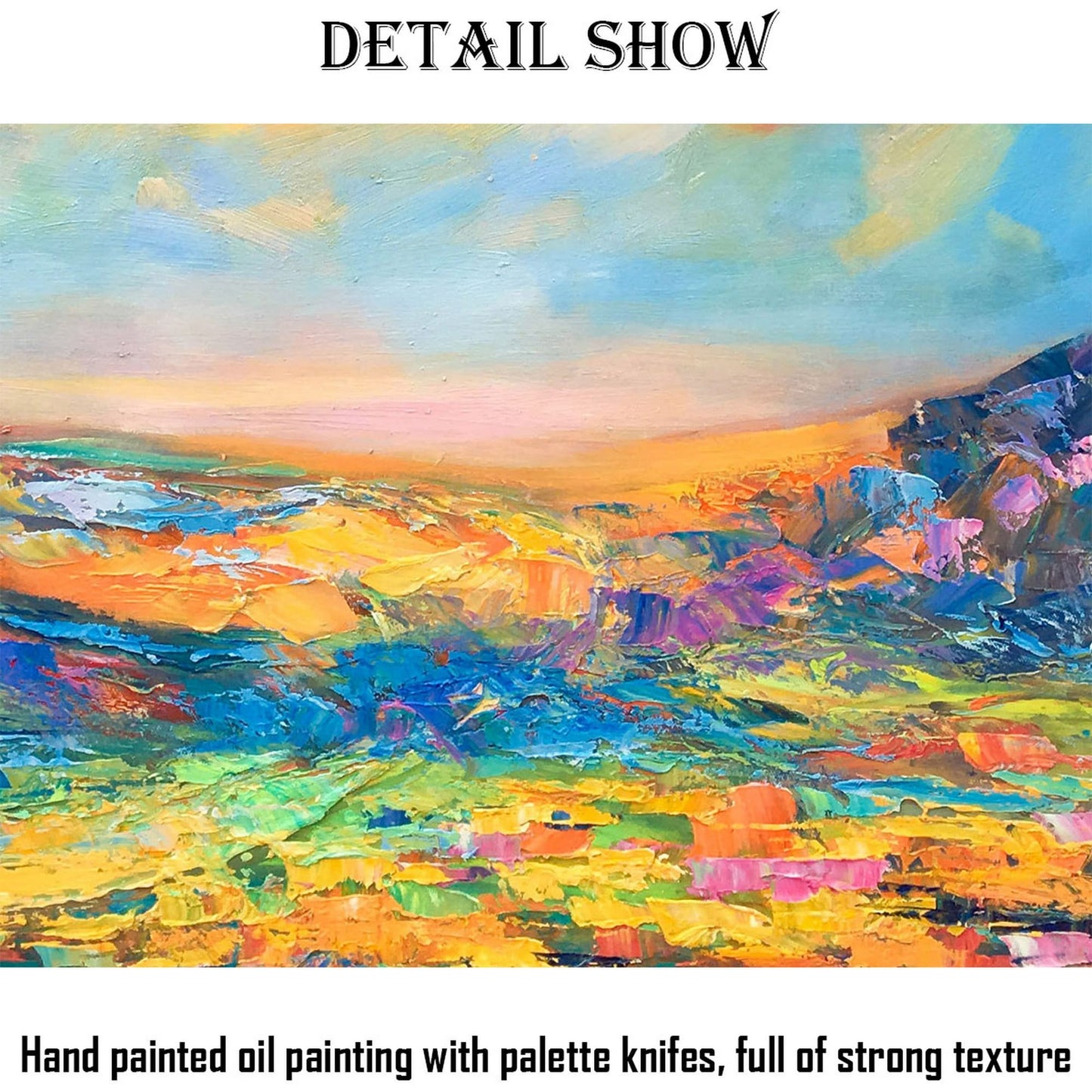 Abstract Landscape Oil Painting, Canvas Painting, Paintings On Canvas, Landscape Wall Art, Oversized Paintings On Canvas, Handmade