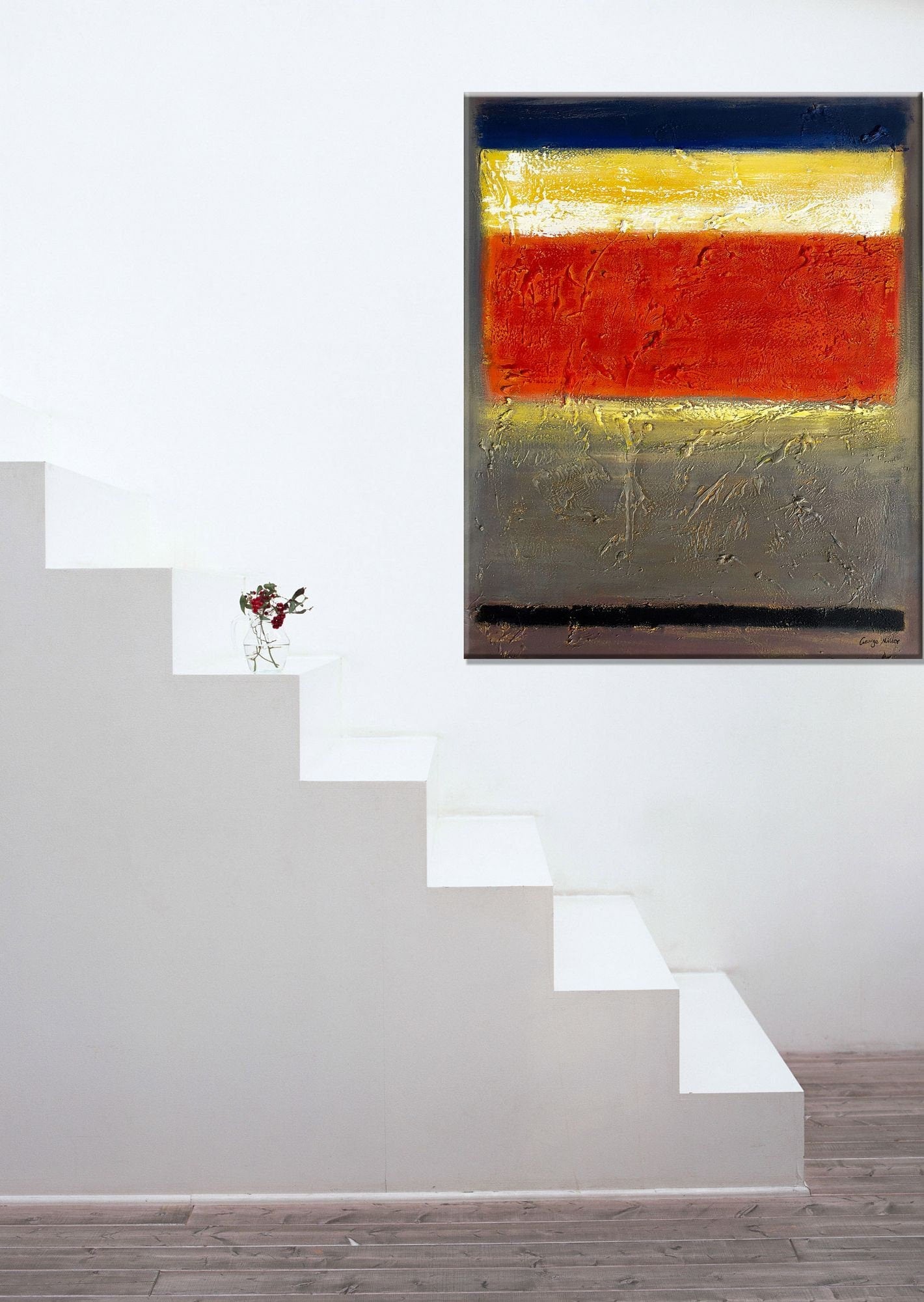 Large Original Abstract Oil Painting, Wall Hanging, Large Art, Contemporary Painting, Abstract Oil Painting, Canvas Art, Powder Room Art