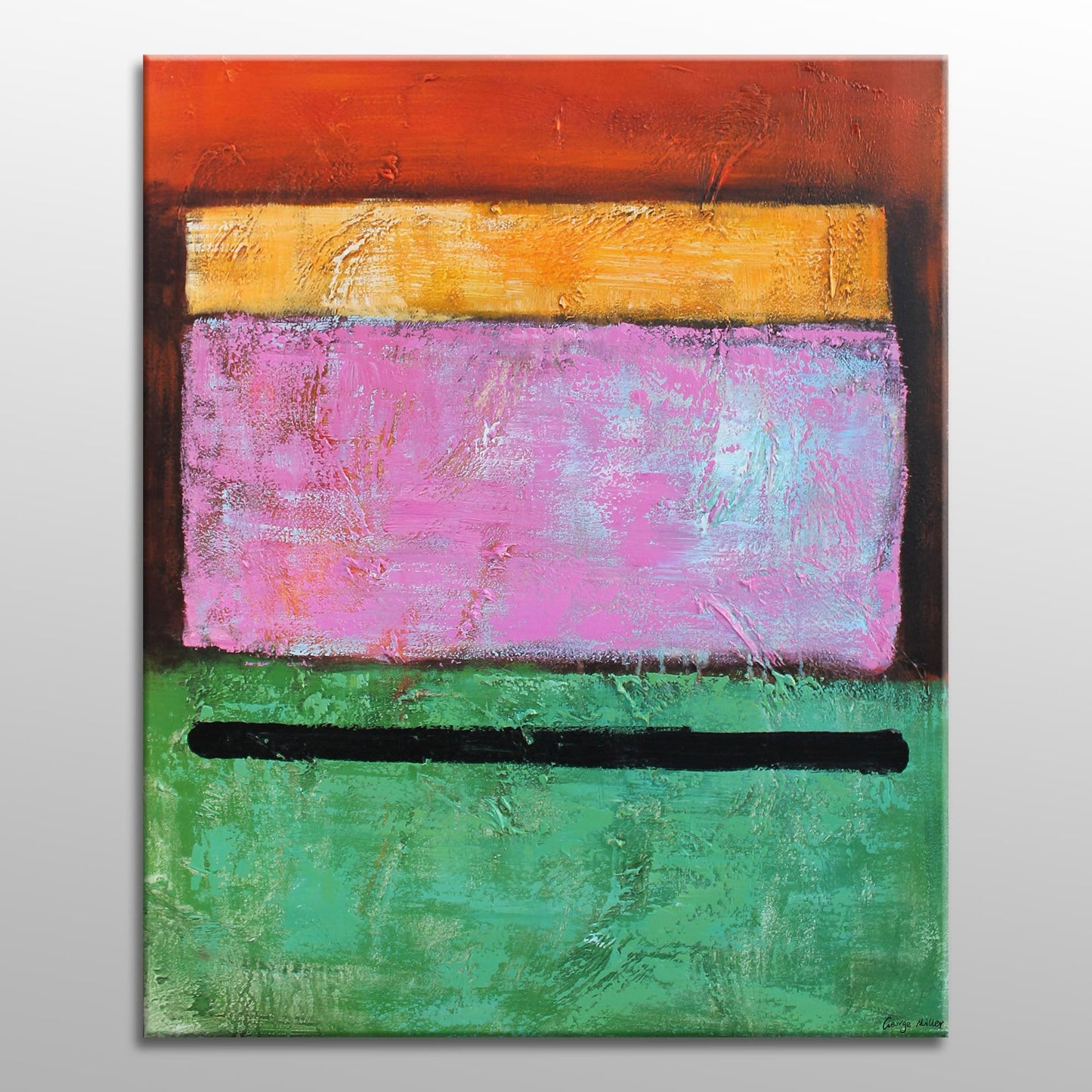 Large Abstract Painting Minimalist Art By George Miller, Canvas Art, Paintings On Canvas,Hand Painted, Contemporary Art, Textured Art