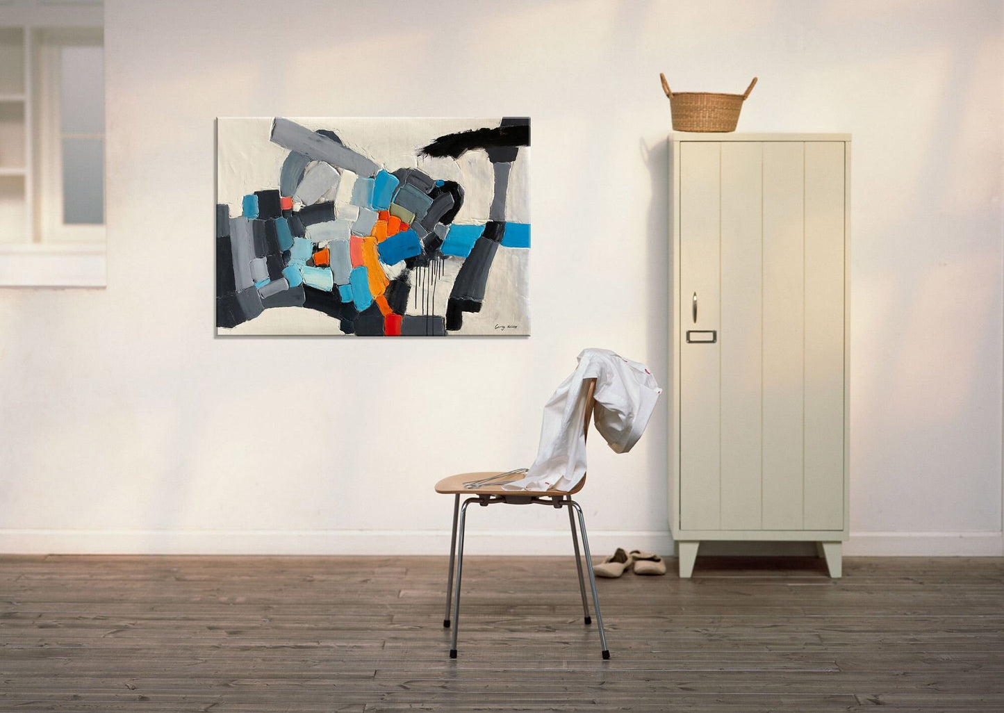 Abstract Art, Large Abstract Painting, Contemporary Art, Canvas Wall Decor, Canvas Art, Original Abstract Painting, Black and White Art