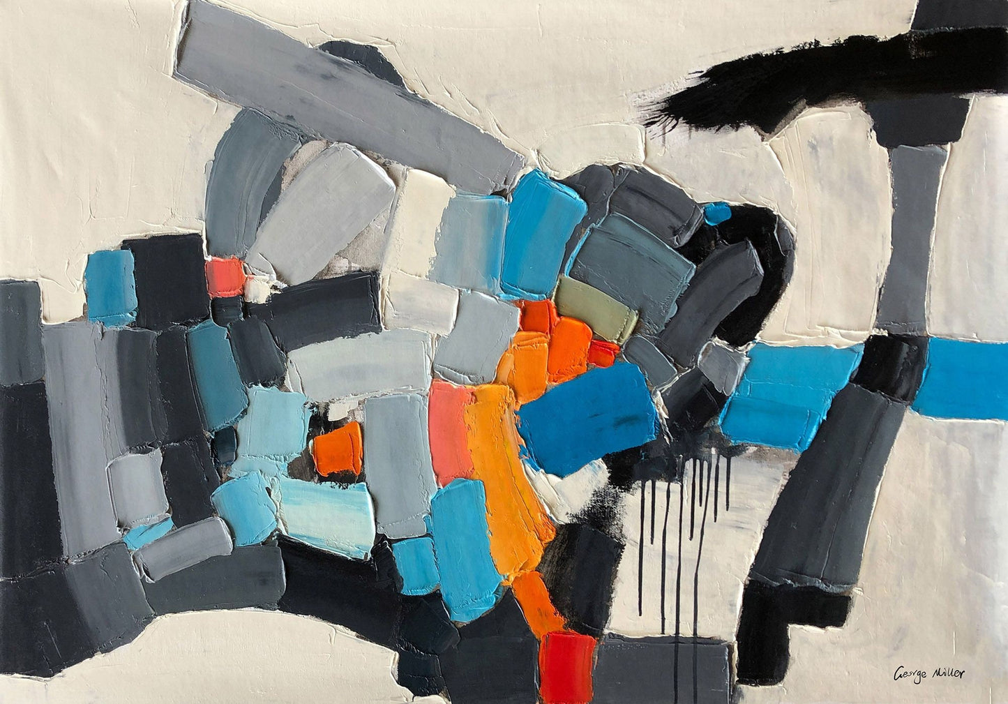 Abstract Art, Large Abstract Painting, Contemporary Art, Canvas Wall Decor, Canvas Art, Original Abstract Painting, Black and White Art