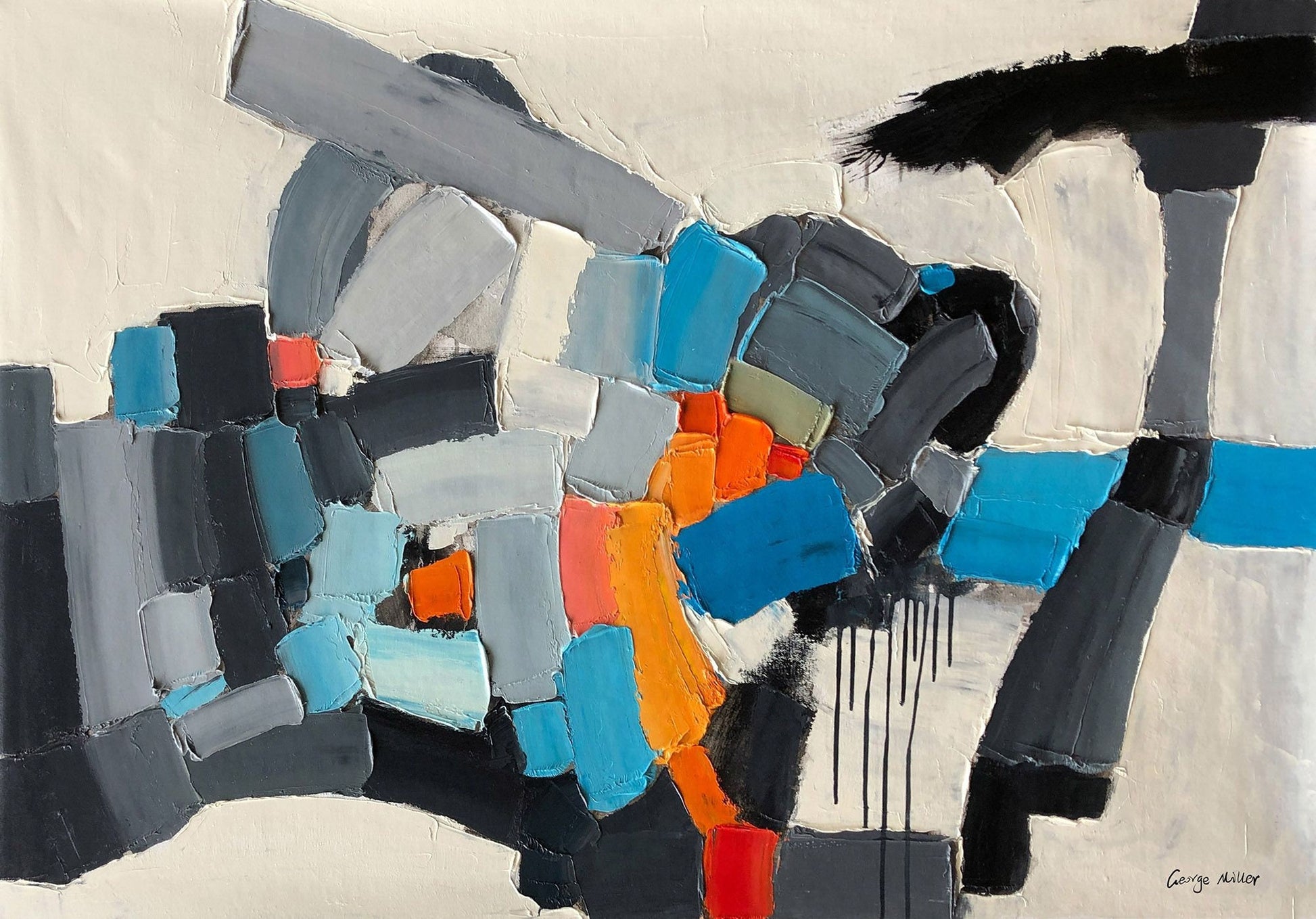 Abstract Art, Large Abstract Painting, Contemporary Art, Canvas Wall Decor, Canvas Art, Original Abstract Painting, Black and White Art