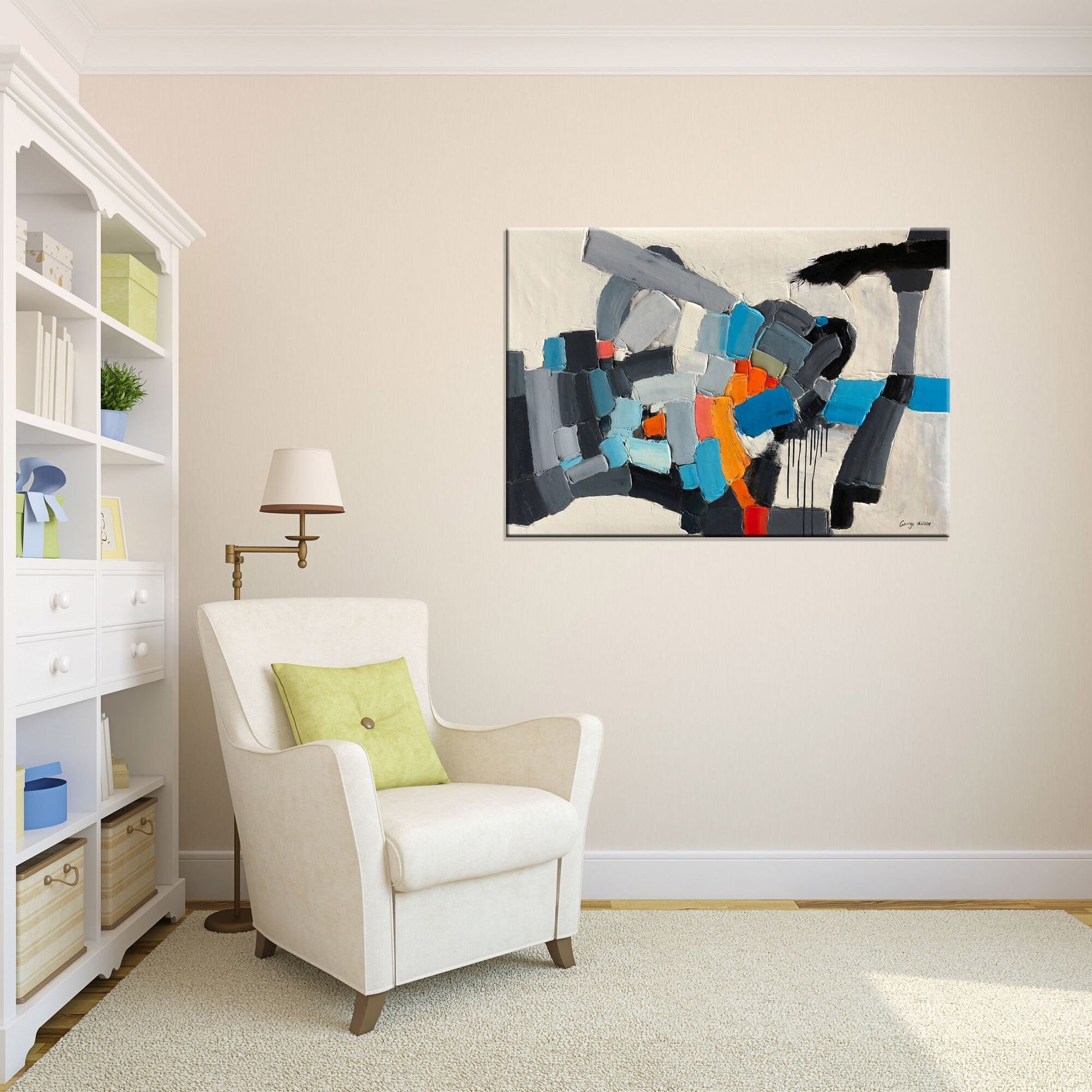 Abstract Art, Large Abstract Painting, Contemporary Art, Canvas Wall Decor, Canvas Art, Original Abstract Painting, Black and White Art