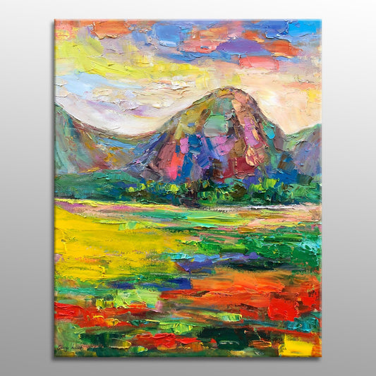 Tuscany Landscape Painting, Oil Painting, Palette Knife Painting, Canvas Painting, Large Art, Original Oil Painting Landscape, Canvas Art
