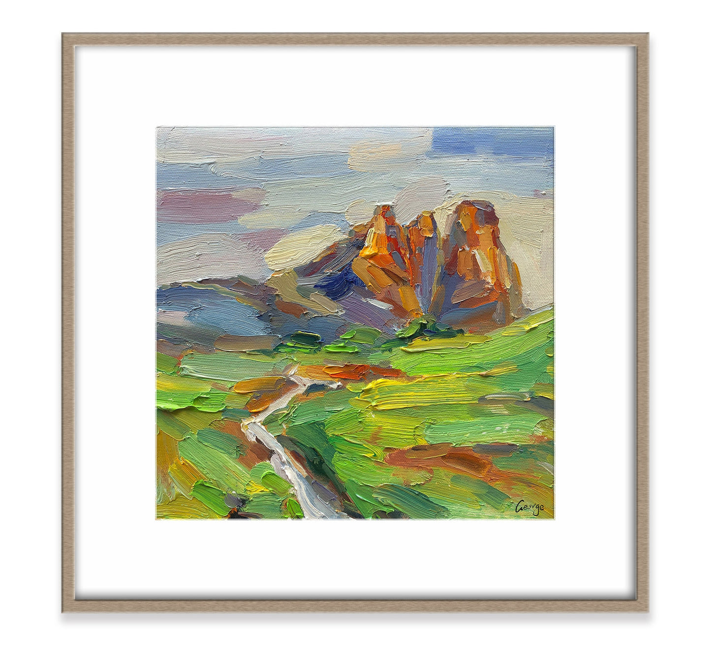 Canvas Painting, Original Artwork, Small Art, Oil Painting Abstract, Modern Painting, Kitchen Art, Wall Decor, Oil Painting Landscape