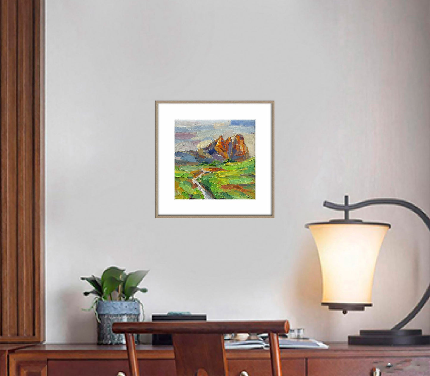 Canvas Painting, Original Artwork, Small Art, Oil Painting Abstract, Modern Painting, Kitchen Art, Wall Decor, Oil Painting Landscape