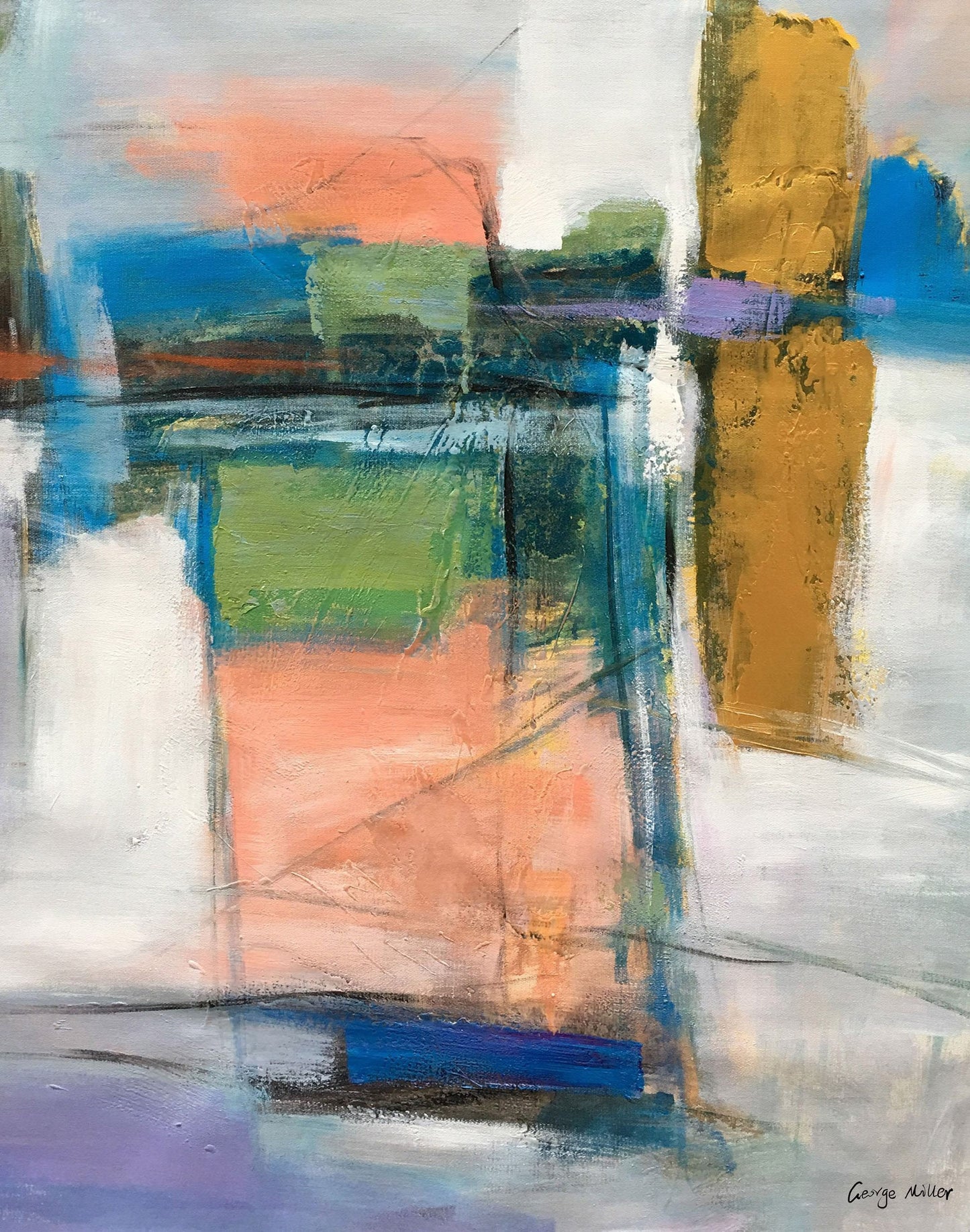 Art Painting - Abstract Oil Painting, Original Art, Canvas Painting, Contemporary Painting, Office Decor, Canvas Art , Painting Framed