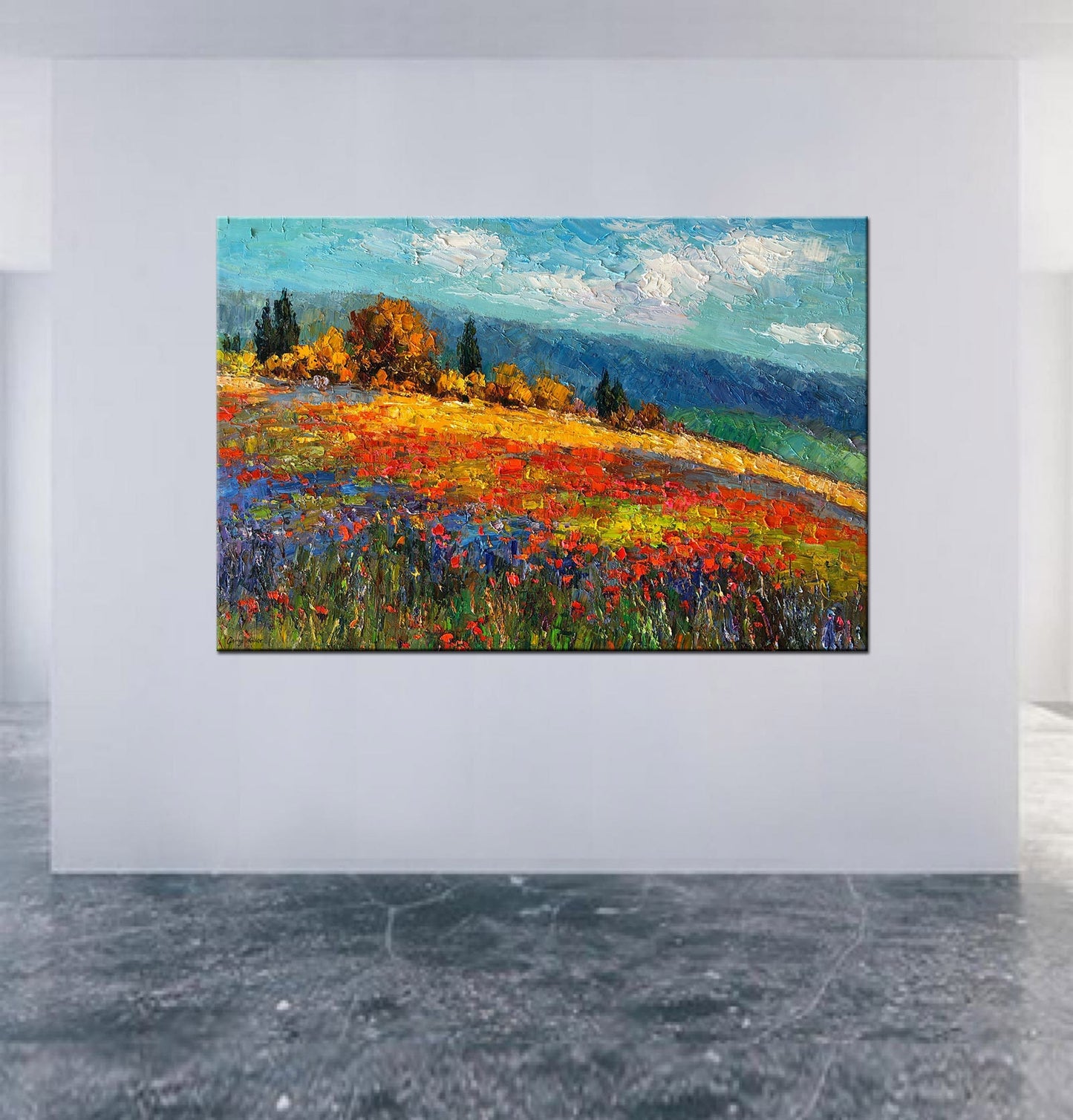 Large Canvas Painting, Abstract Landscape Painting, Abstract Art, Contemporary Art, Abstract Canvas Art, Original Oil Painting, Wall Decor