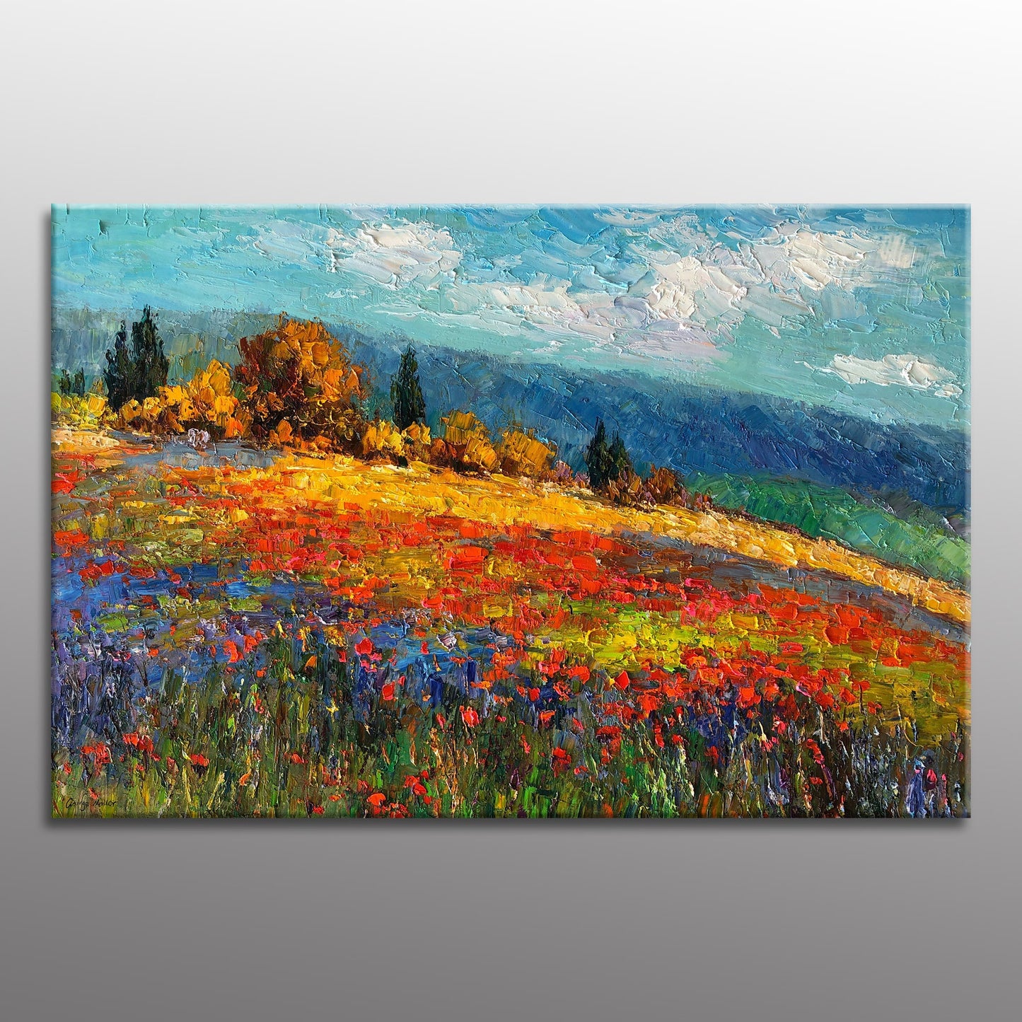 Large Canvas Painting, Abstract Landscape Painting, Abstract Art, Contemporary Art, Abstract Canvas Art, Original Oil Painting, Wall Decor